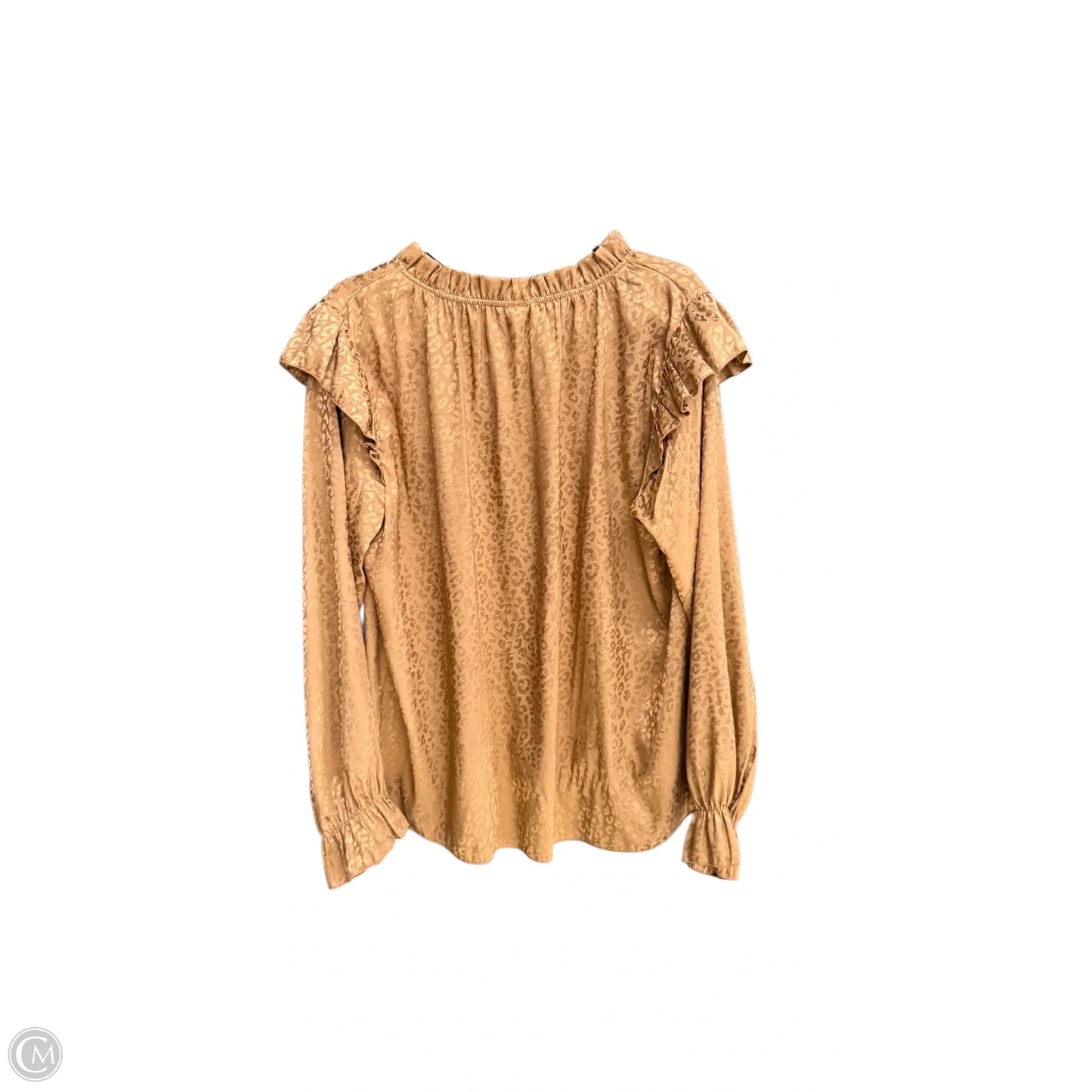 Top Long Sleeve By Clothes Mentor In Brown, Size: M