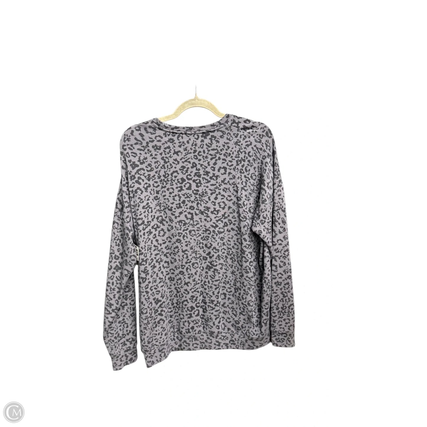 Athletic Top Long Sleeve Crewneck By Athleta In Leopard Print, Size: S