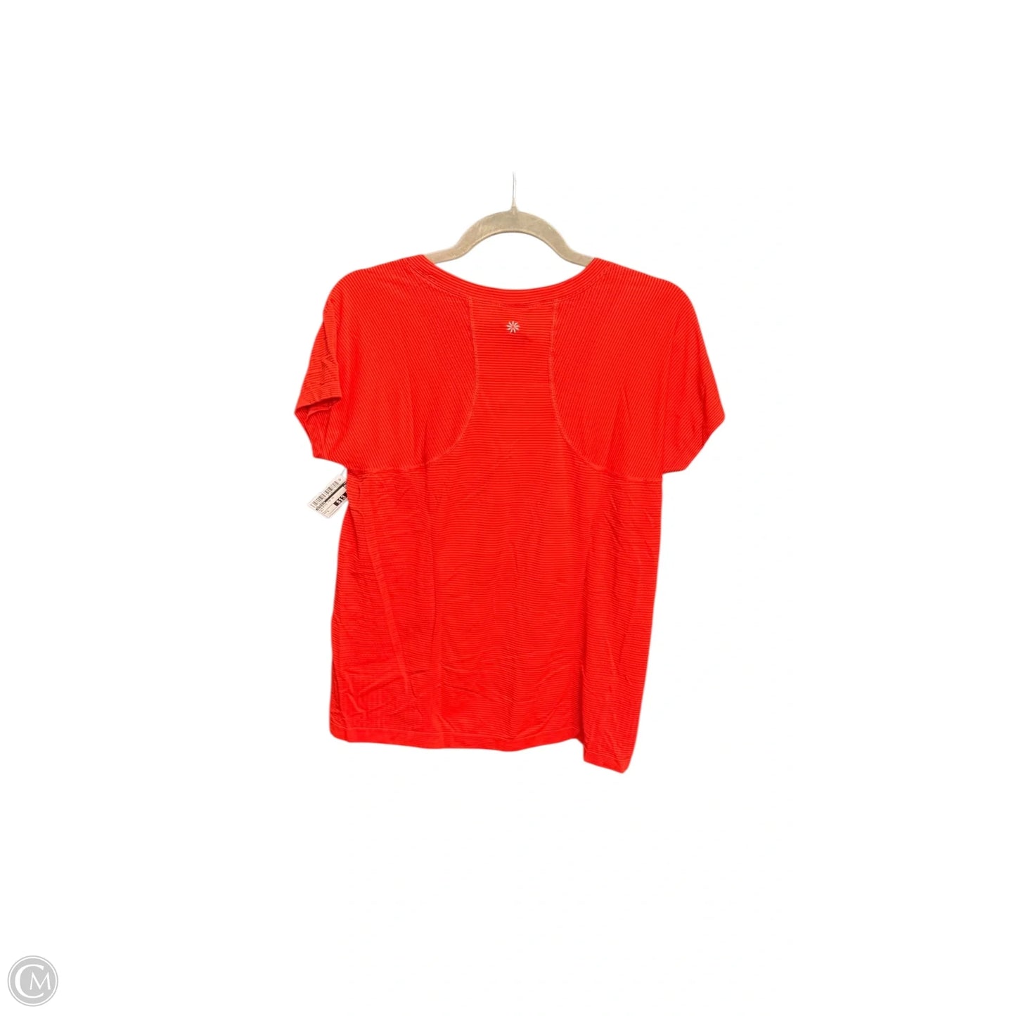 Athletic Top Short Sleeve By Athleta In Red, Size: L