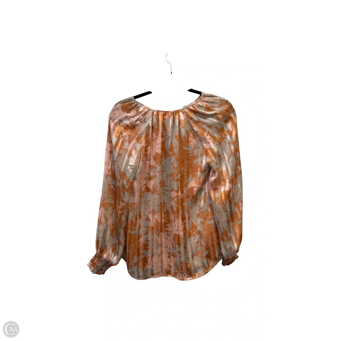 Top Long Sleeve By Adyson Parker In Orange & Pink, Size: Xs