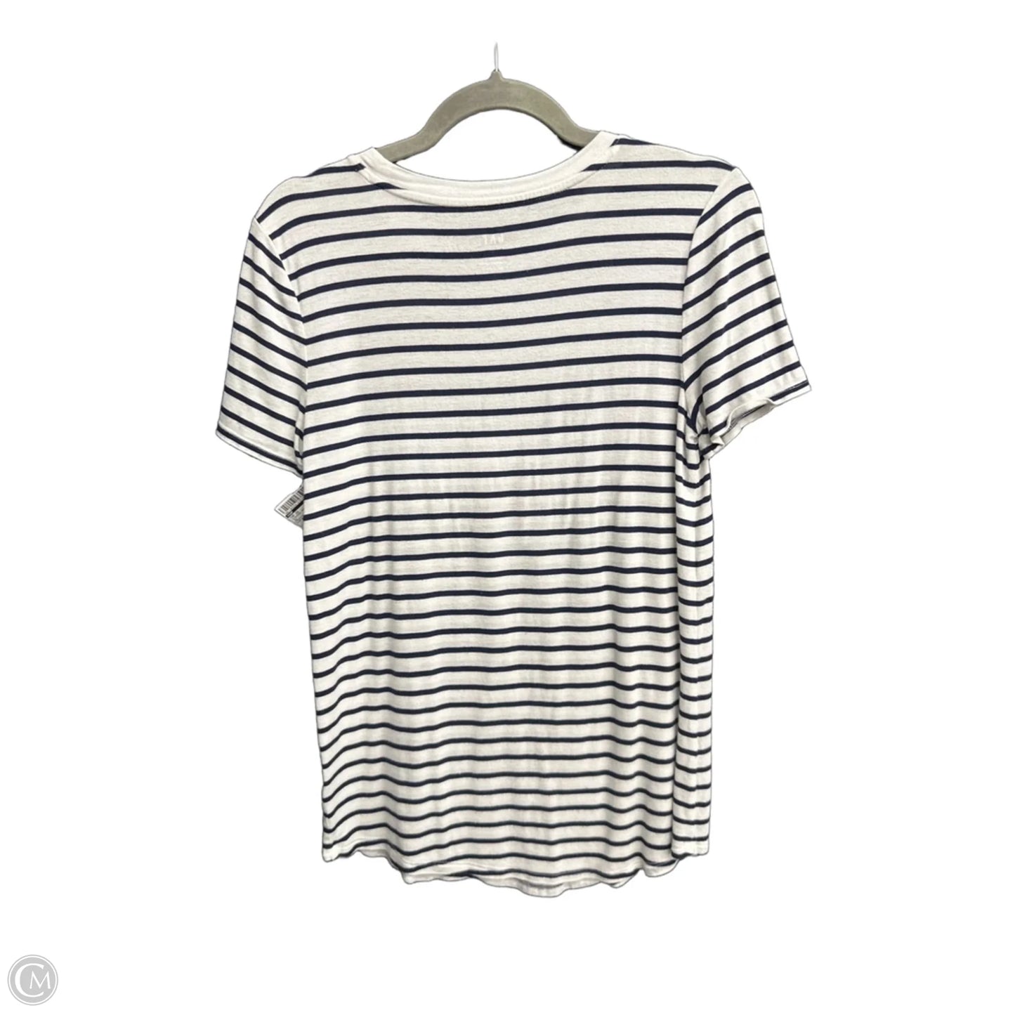 Top Short Sleeve By Gap In Striped Pattern, Size: Xs