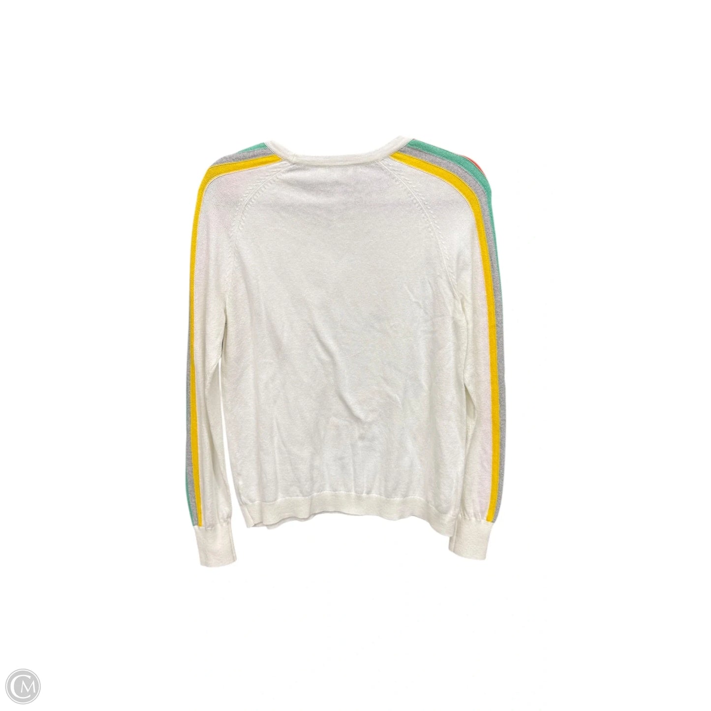 Top Long Sleeve By Clothes Mentor In White, Size: M
