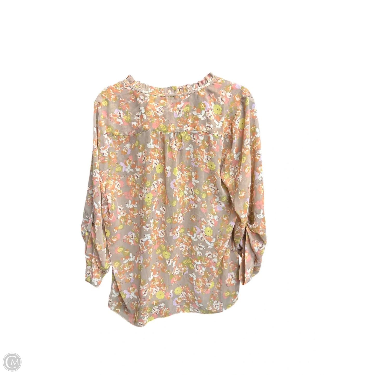 Top Long Sleeve By Lc Lauren Conrad In Floral Print, Size: L