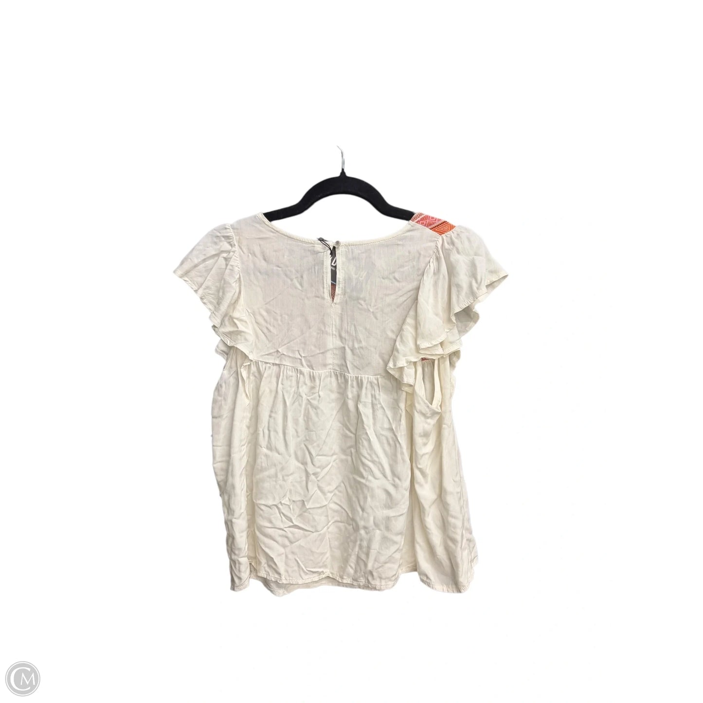 Top Sleeveless By Clothes Mentor In Cream, Size: S
