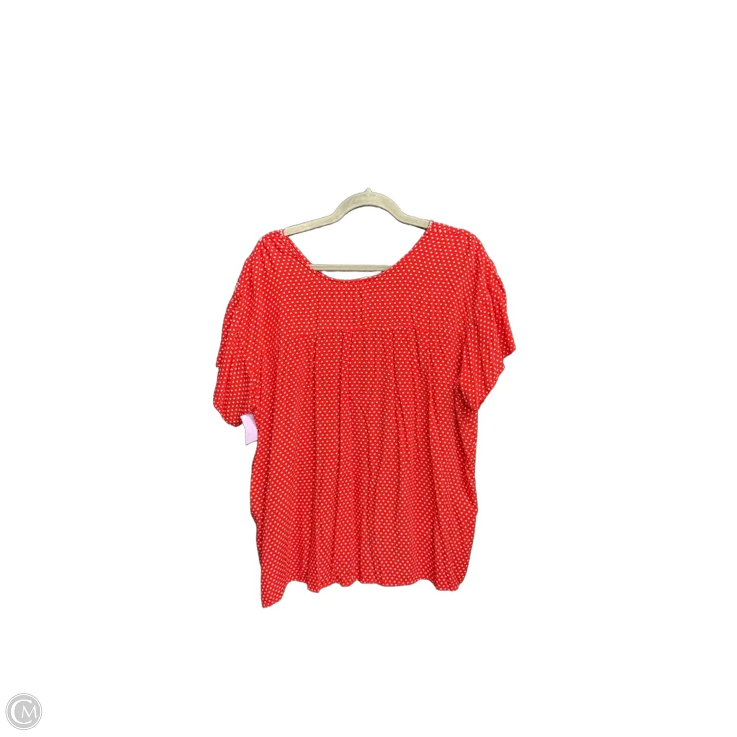 Top Short Sleeve By Clothes Mentor In Red, Size: 2x