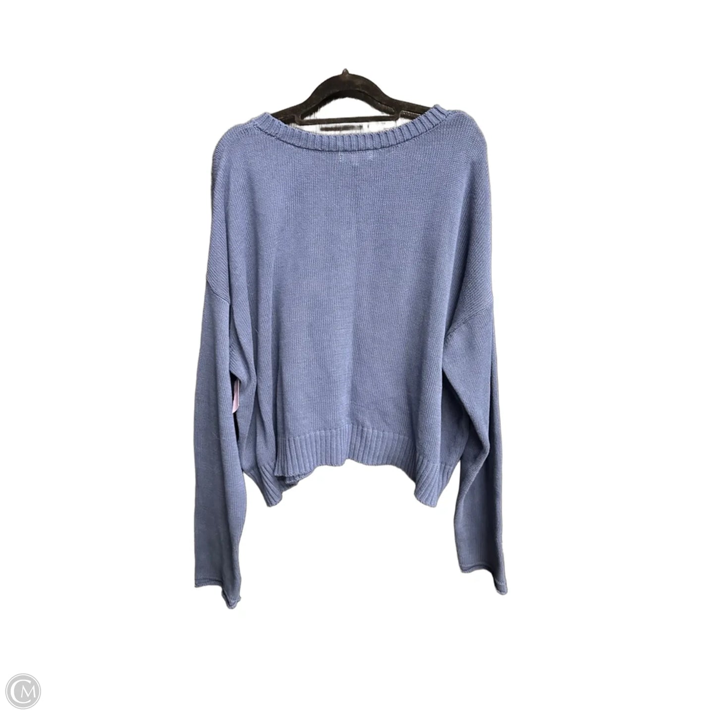 Sweater By Z Supply In Blue & White, Size: Xl