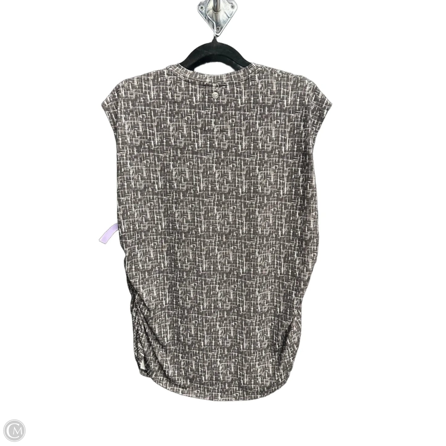 Athletic Tank Top By Calia In Black & White, Size: L