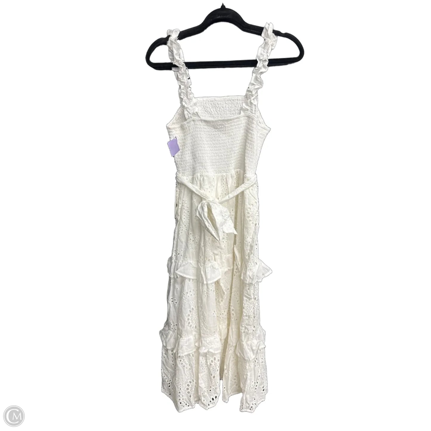 Dress Casual Midi By Aura In White, Size: L