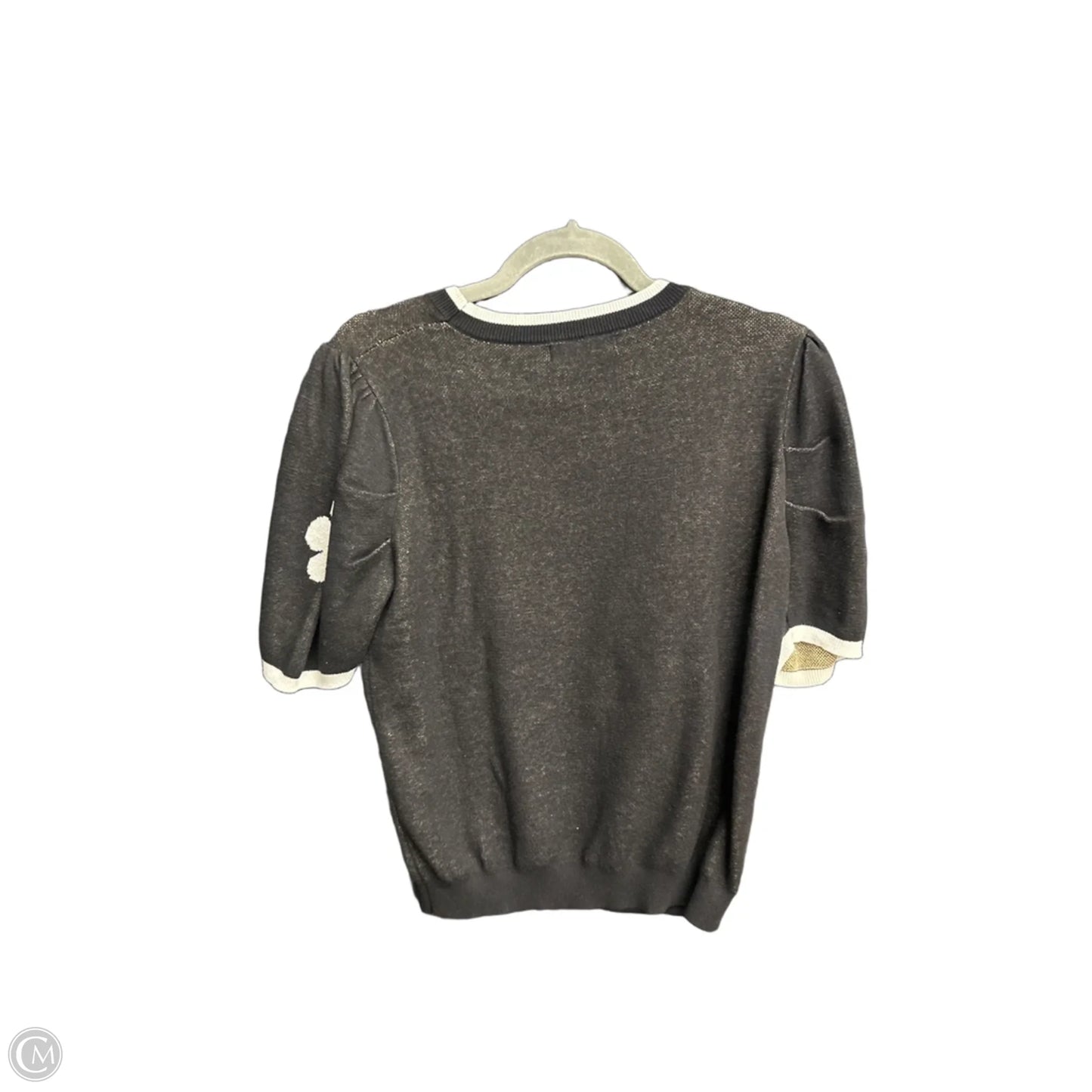 Top Short Sleeve By Dokotoo In Black & Yellow, Size: M