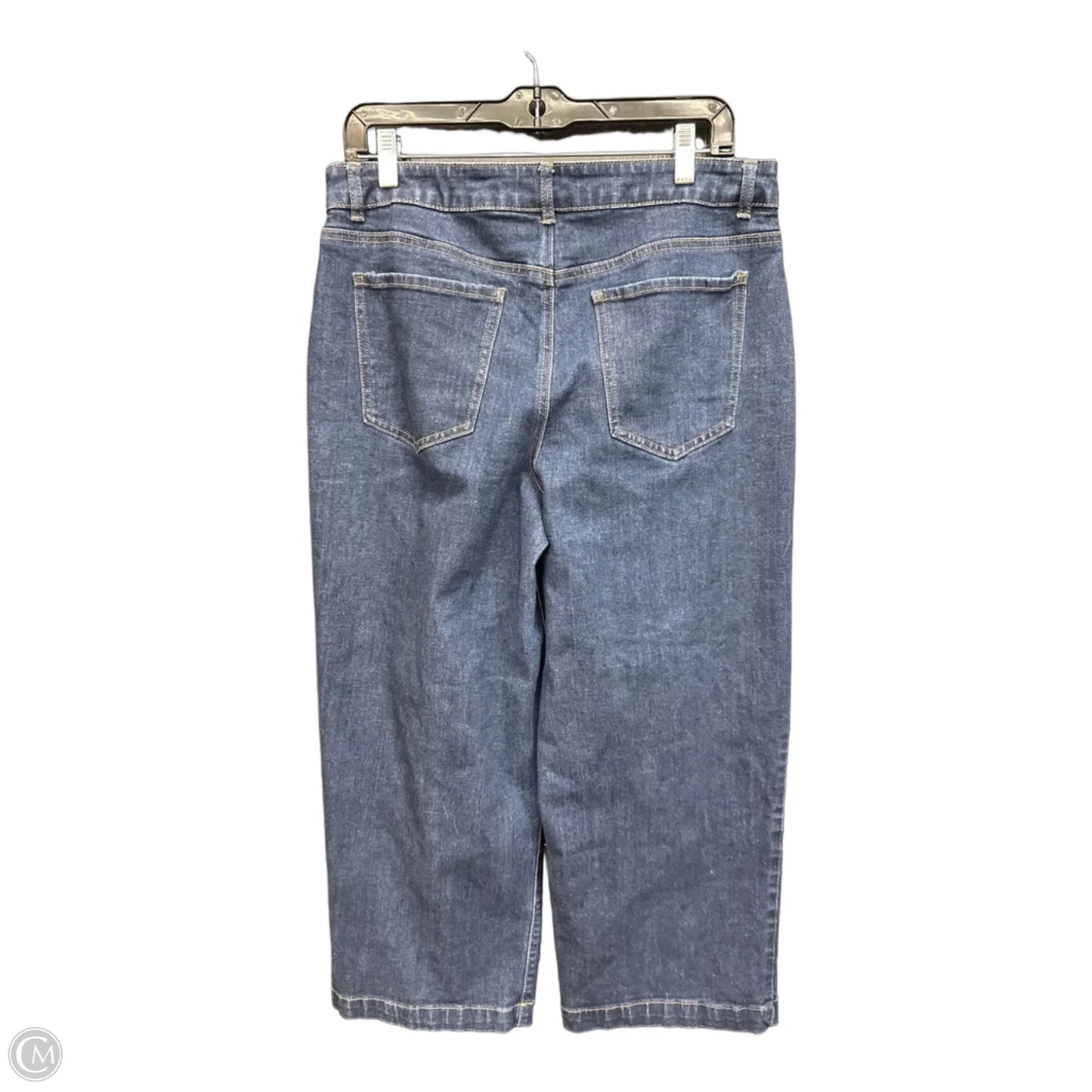 Jeans Wide Leg By D Jeans In Blue Denim, Size: 12