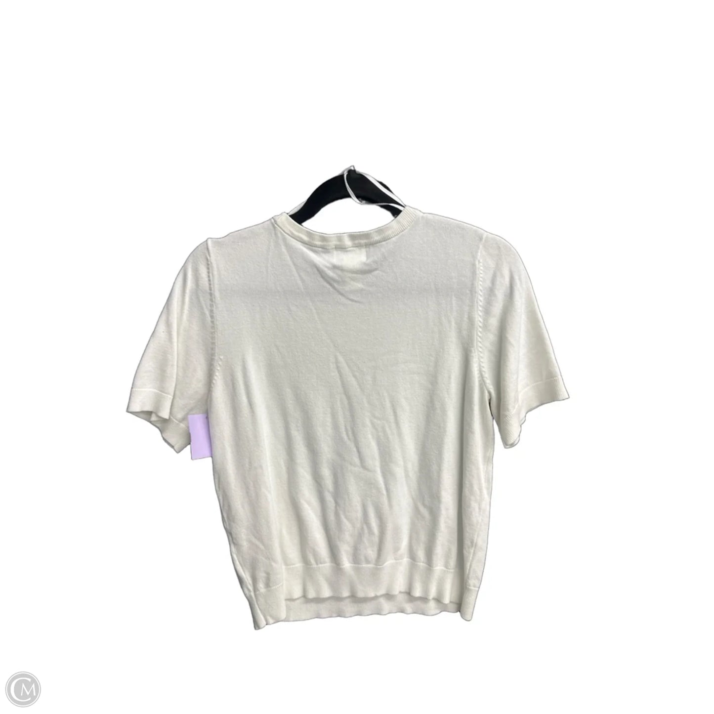 Top Short Sleeve By H&m In White, Size: M