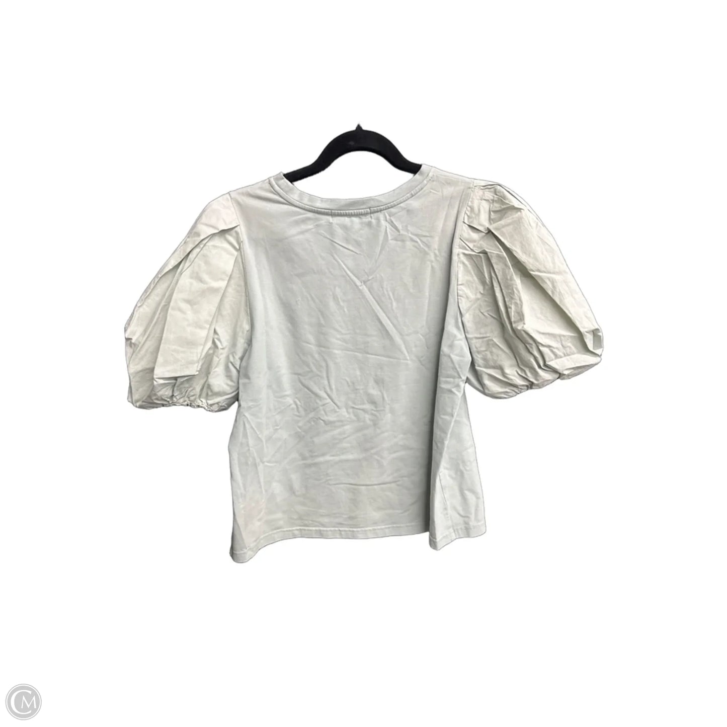 Blouse Short Sleeve By Fabrik In Green, Size: S