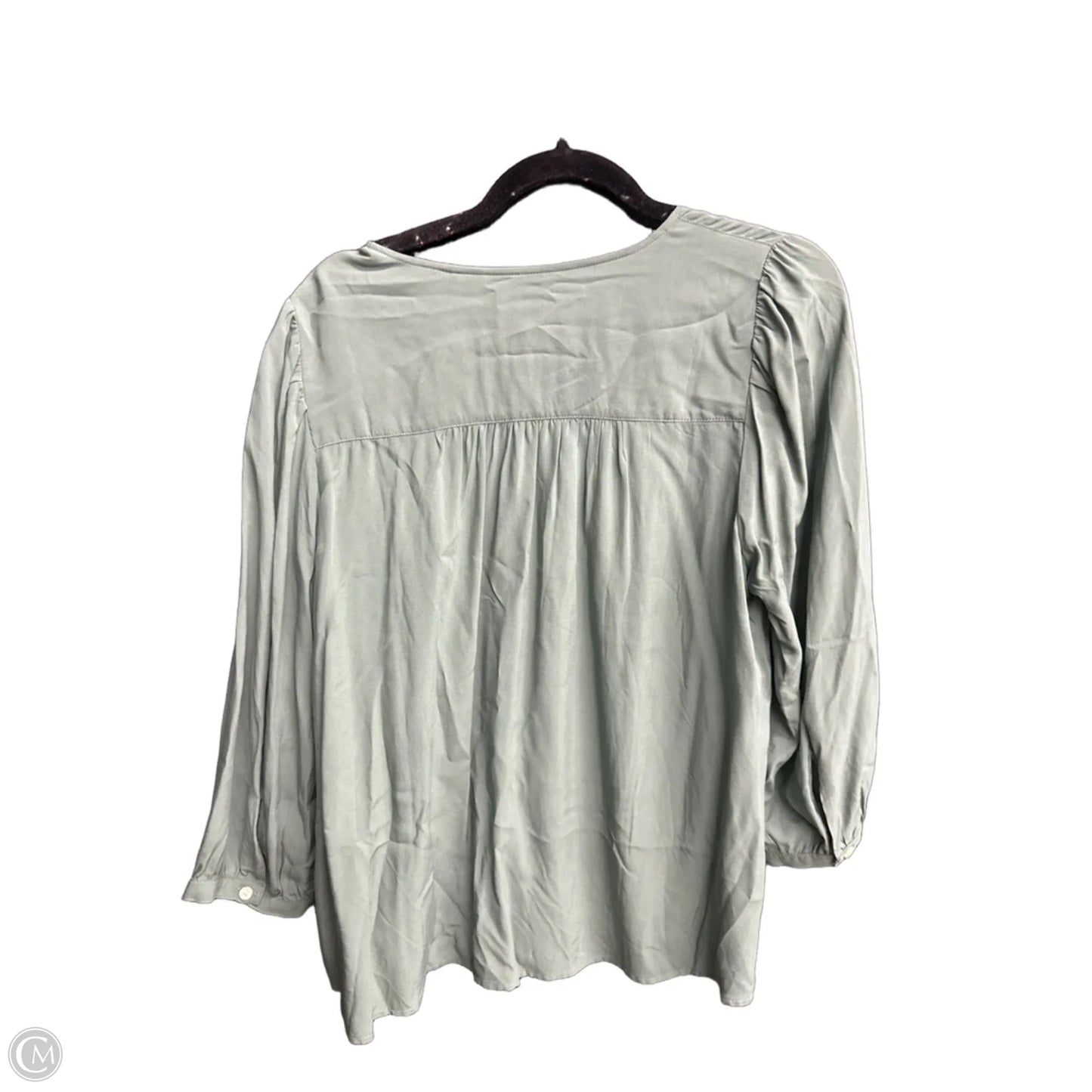 Blouse Long Sleeve By Levis In Green, Size: L