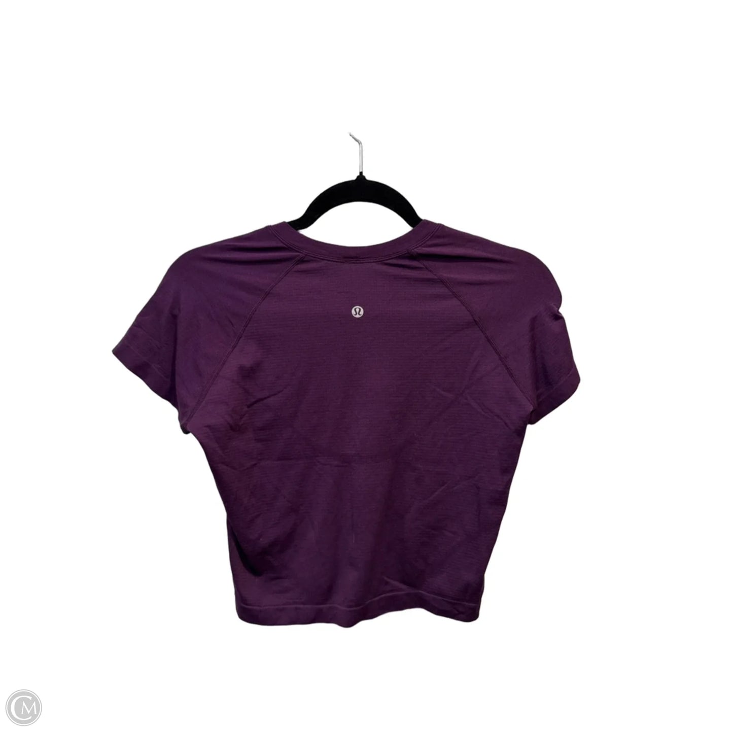 Athletic Top Short Sleeve By Lululemon In Purple, Size: S