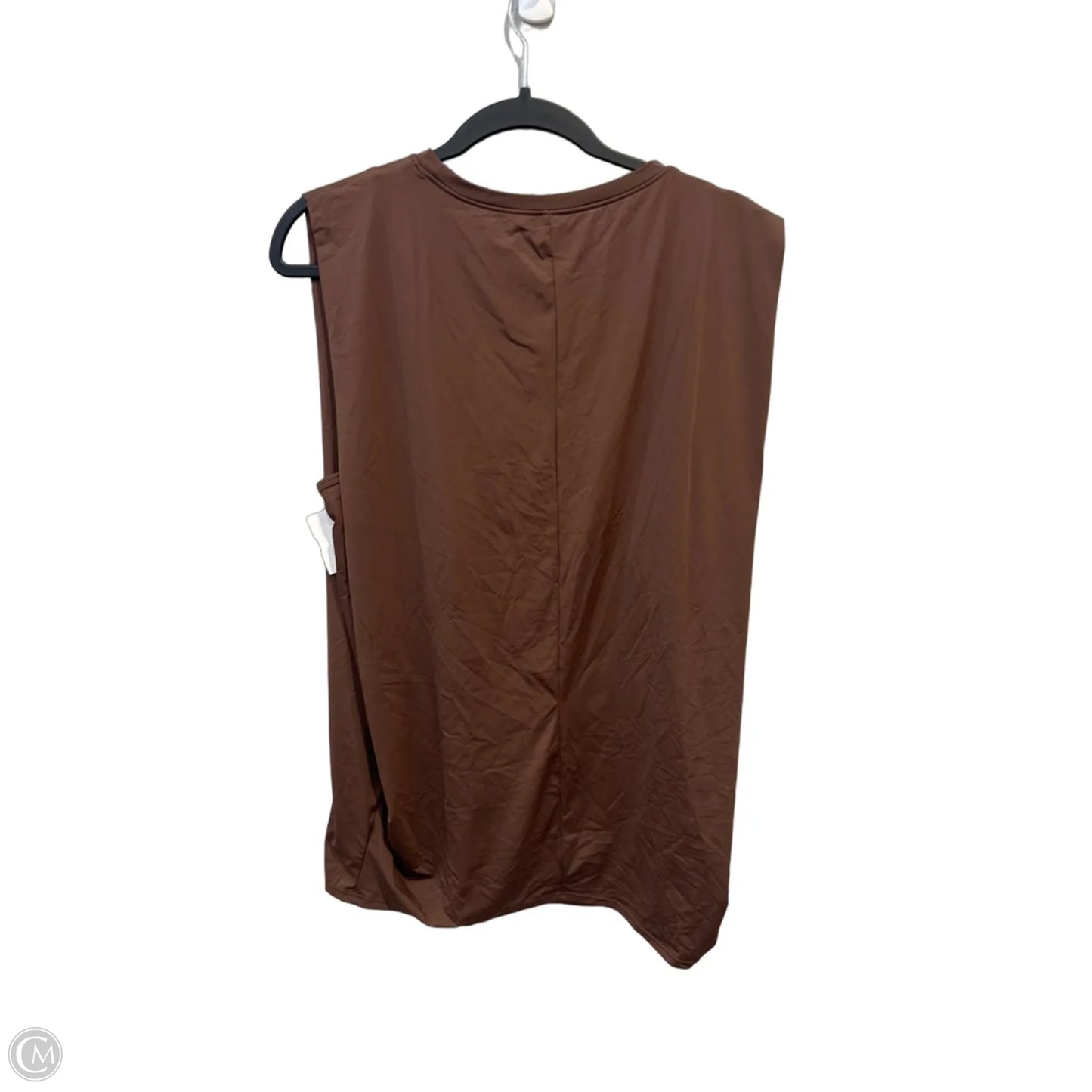 Athletic Tank Top By Halara In Brown, Size: L