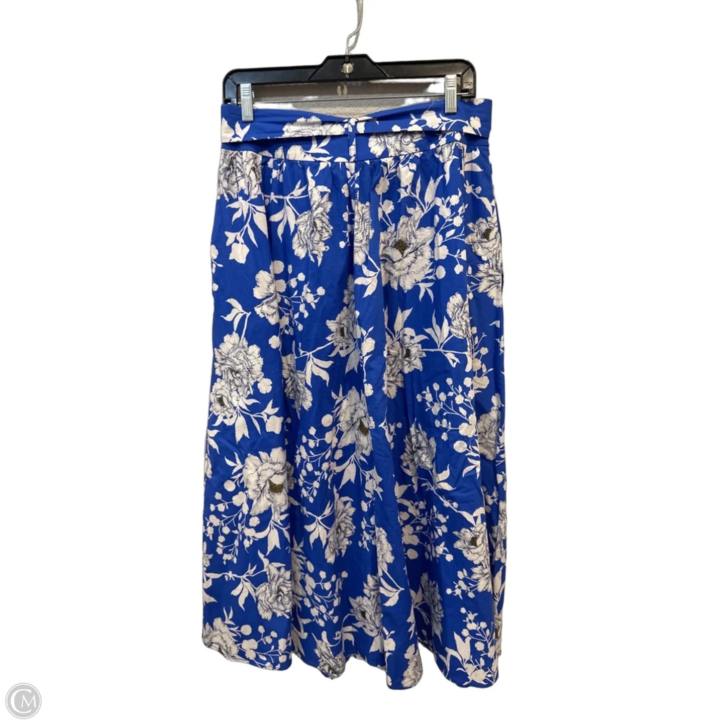 Skirt Maxi By Flying Tomato In Blue & White, Size: L