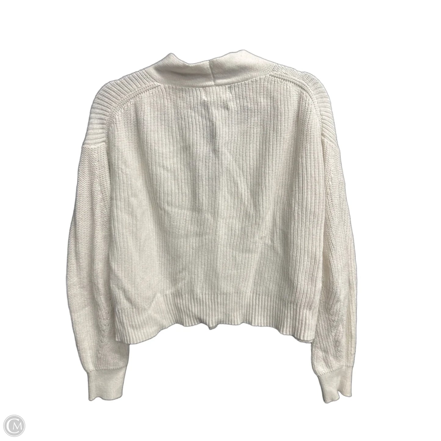 Sweater Cardigan By Universal Thread In White, Size: M