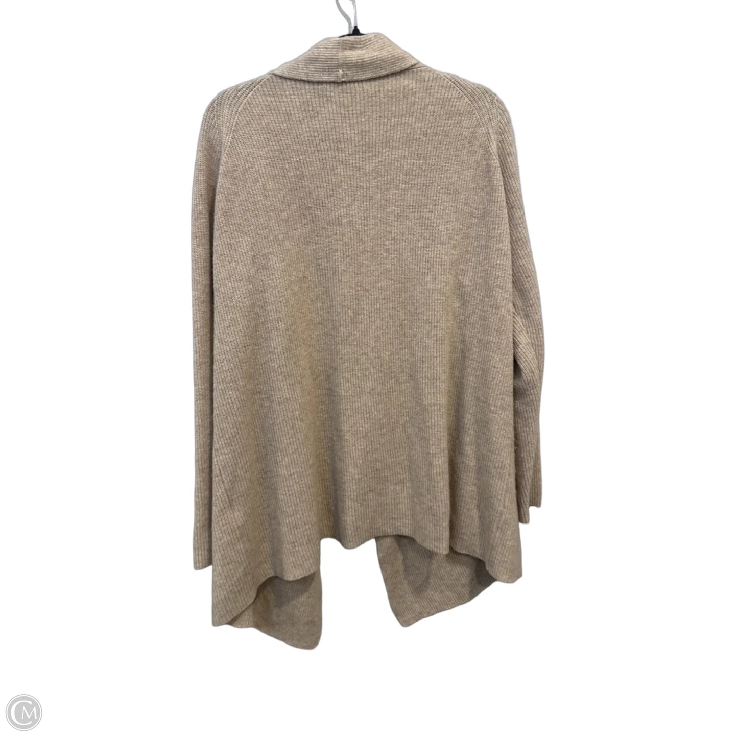 Sweater Cardigan Cashmere By Clothes Mentor In Beige, Size: M