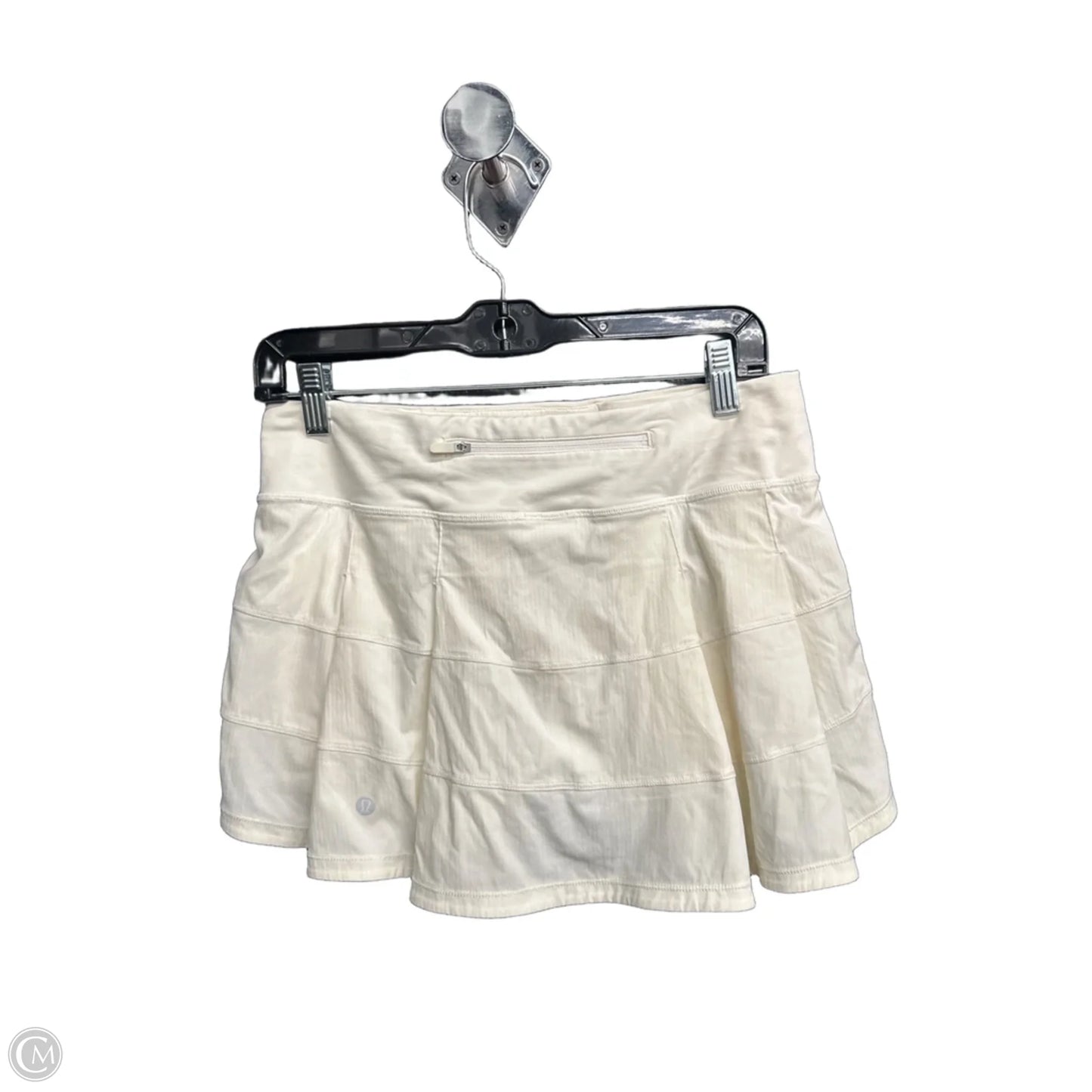 Athletic Skort By Lululemon In White, Size: 6
