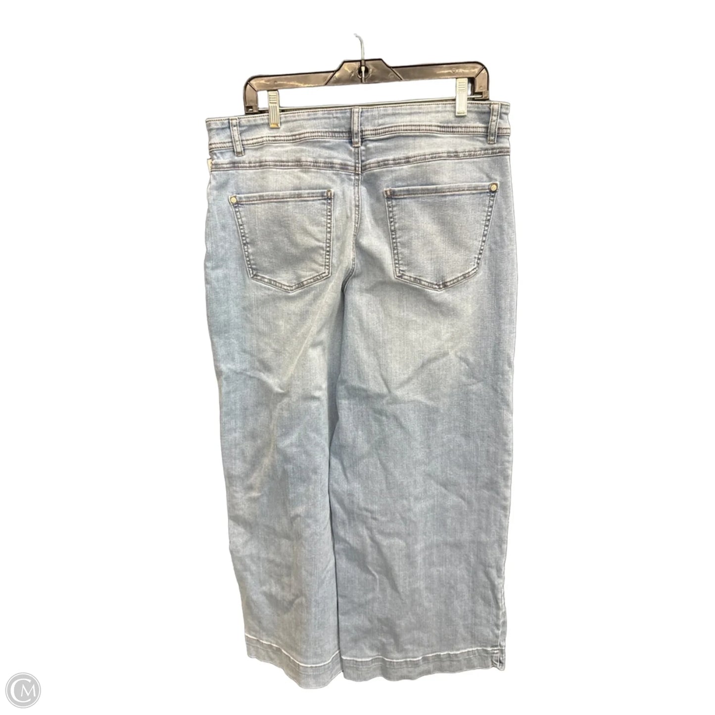 Jeans Wide Leg By Cato In Blue Denim, Size: 14