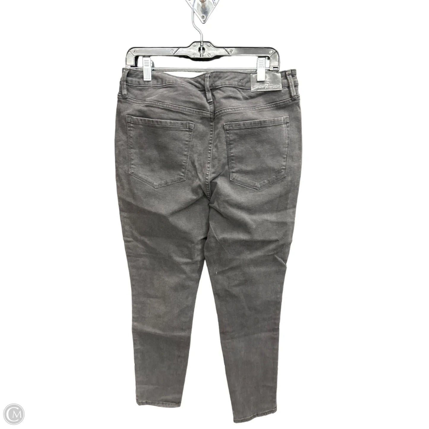 Jeans Skinny By Seven 7 In Black Denim, Size: 12