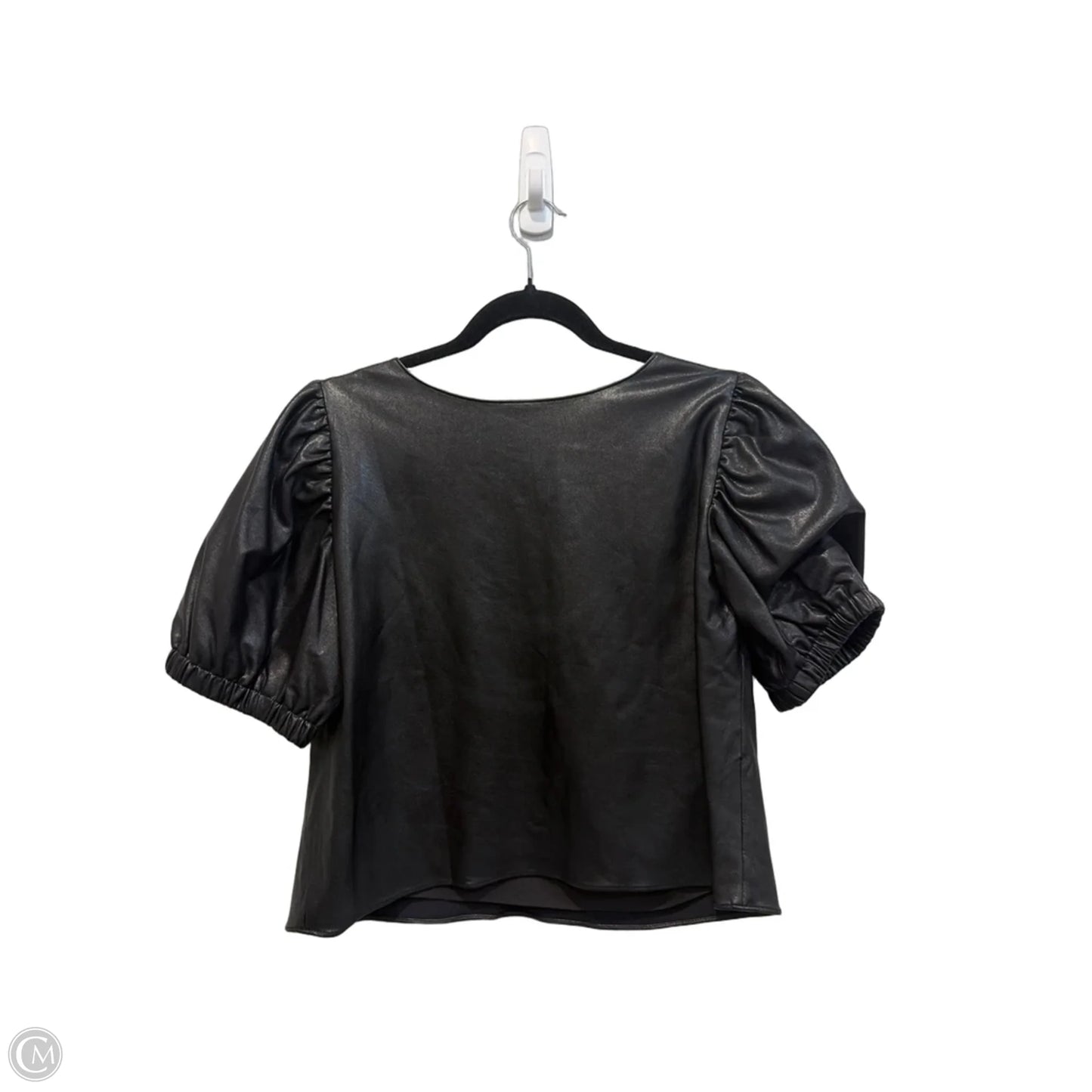 Blouse Short Sleeve By Amanda Uprichard In Black, Size: S