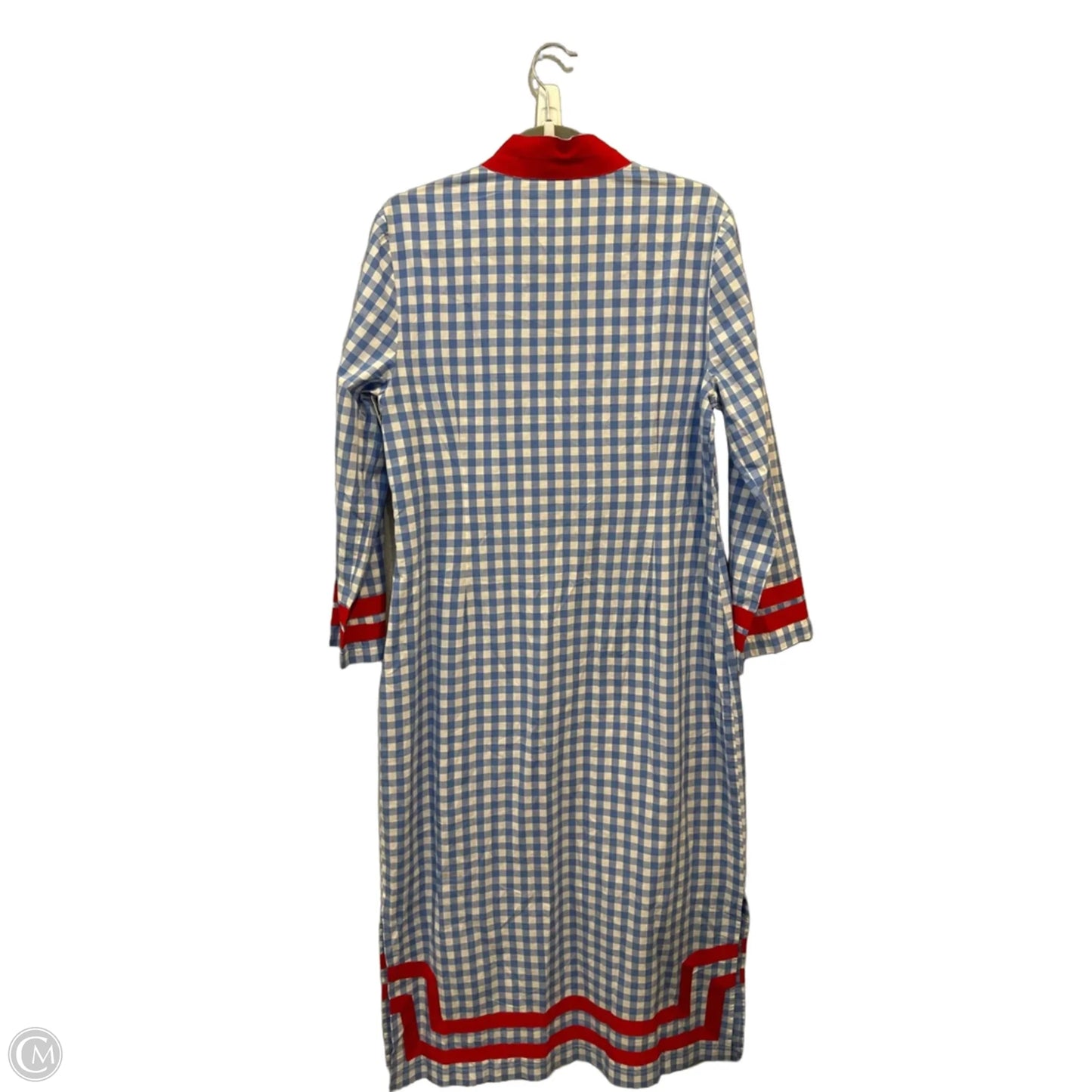 Dress Casual Maxi By Sail To Sable In Blue Red & White, Size: L