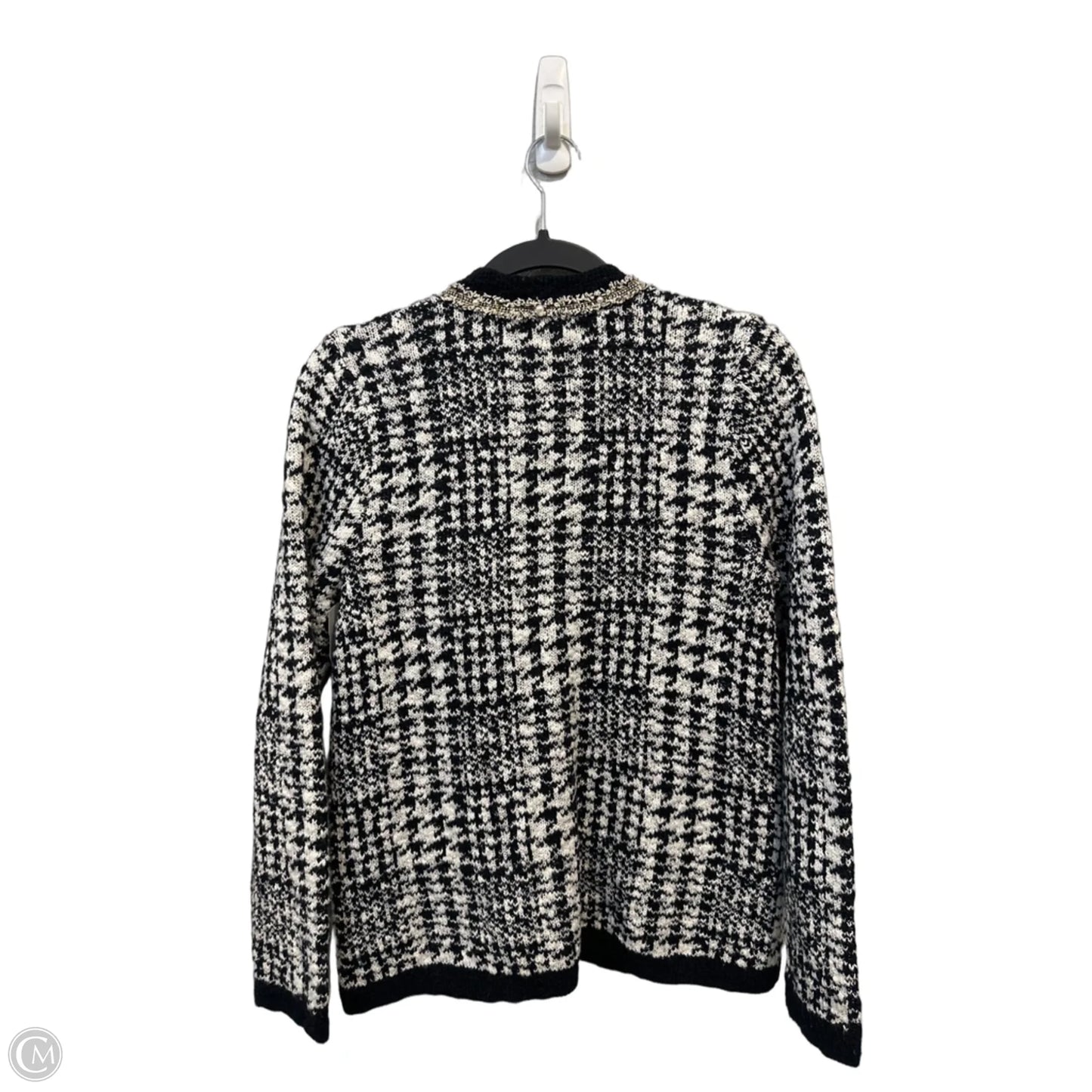 Blazer By Chicos In Black & White, Size: S