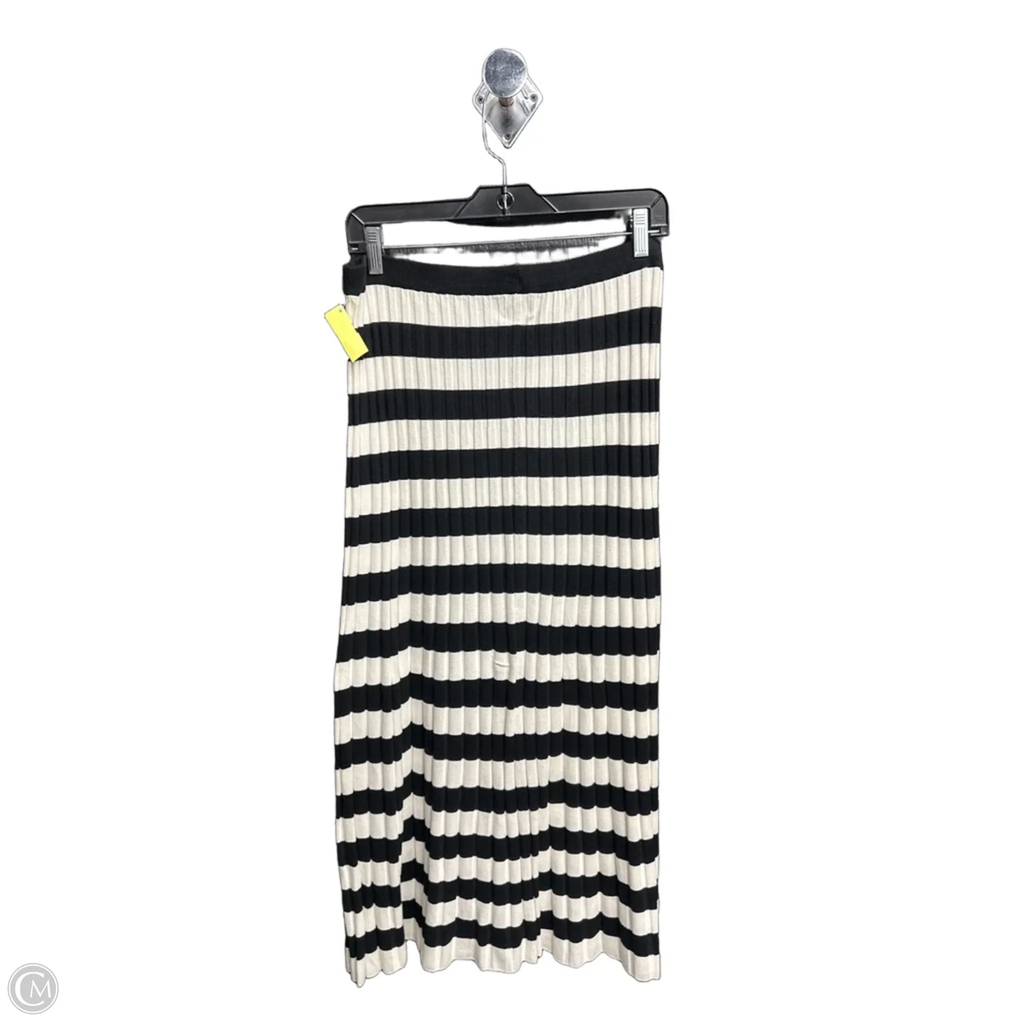 Skirt Midi By A New Day In Striped Pattern, Size: Xl