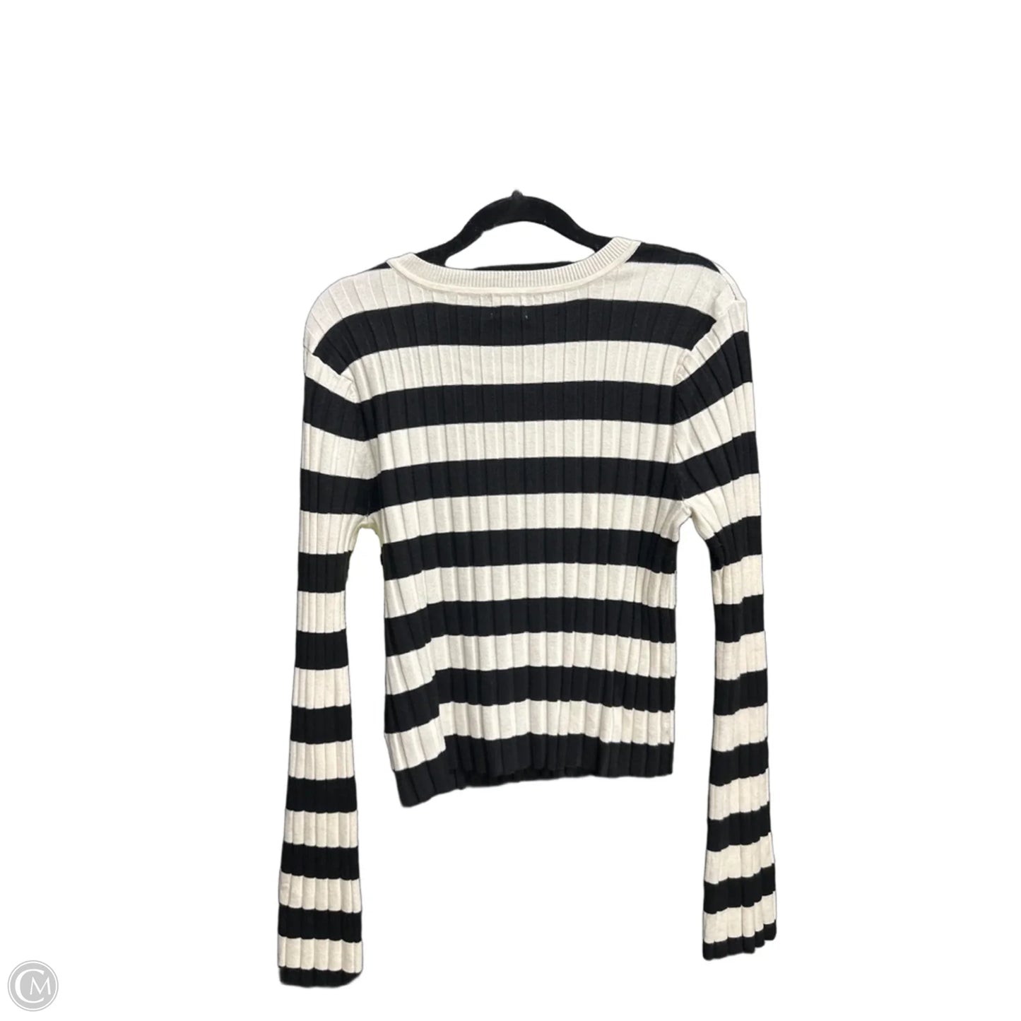 Top Long Sleeve By A New Day In Striped Pattern, Size: Xl