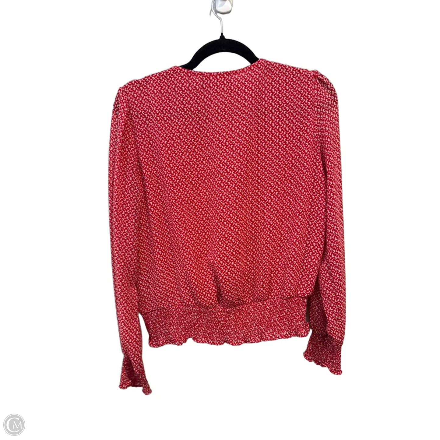 Blouse Long Sleeve By Premise In Red, Size: M