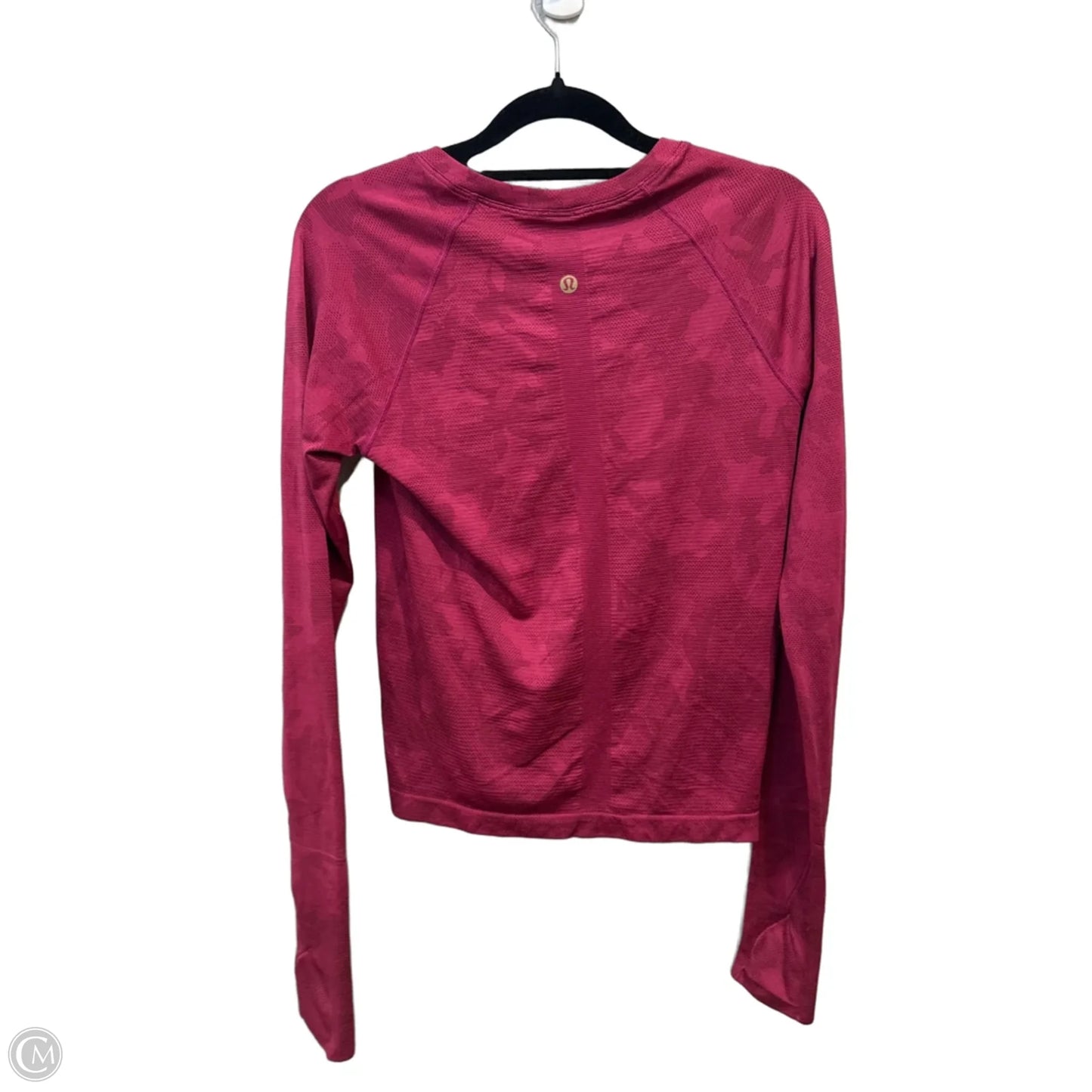 Athletic Top Long Sleeve Crewneck By Lululemon In Pink, Size: S