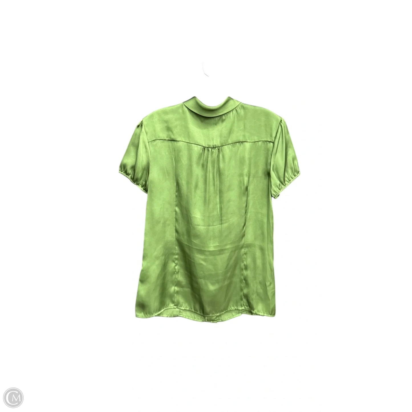 Blouse Short Sleeve By Clothes Mentor In Green, Size: M