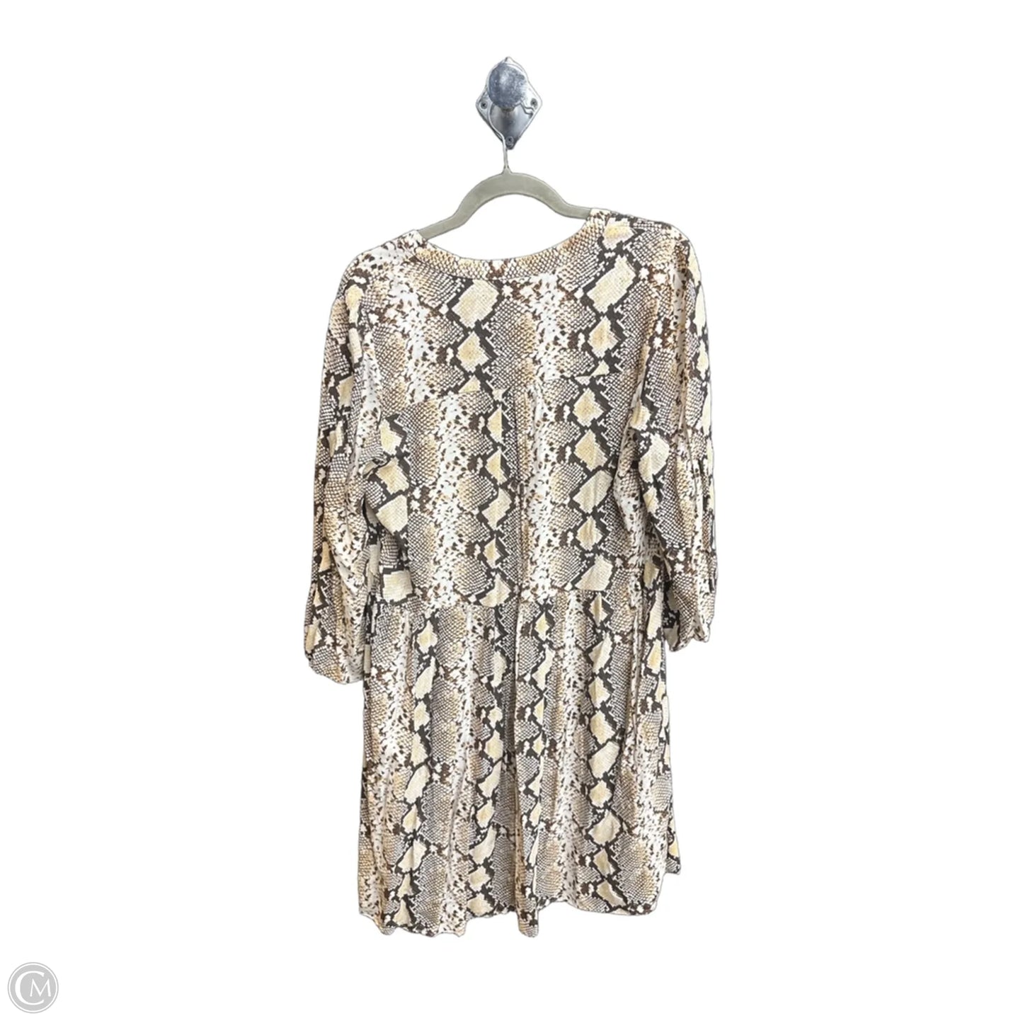 Dress Casual Midi By Maeve In Snakeskin Print, Size: L