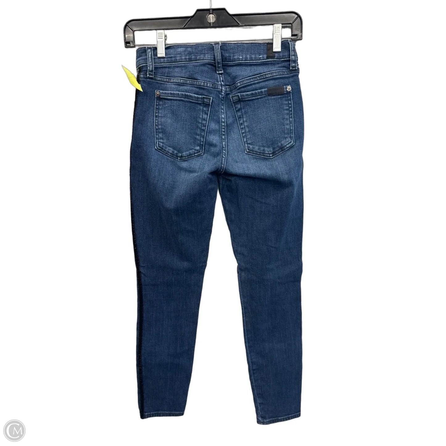 Jeans Skinny By 7 For All Mankind In Blue Denim, Size: 2