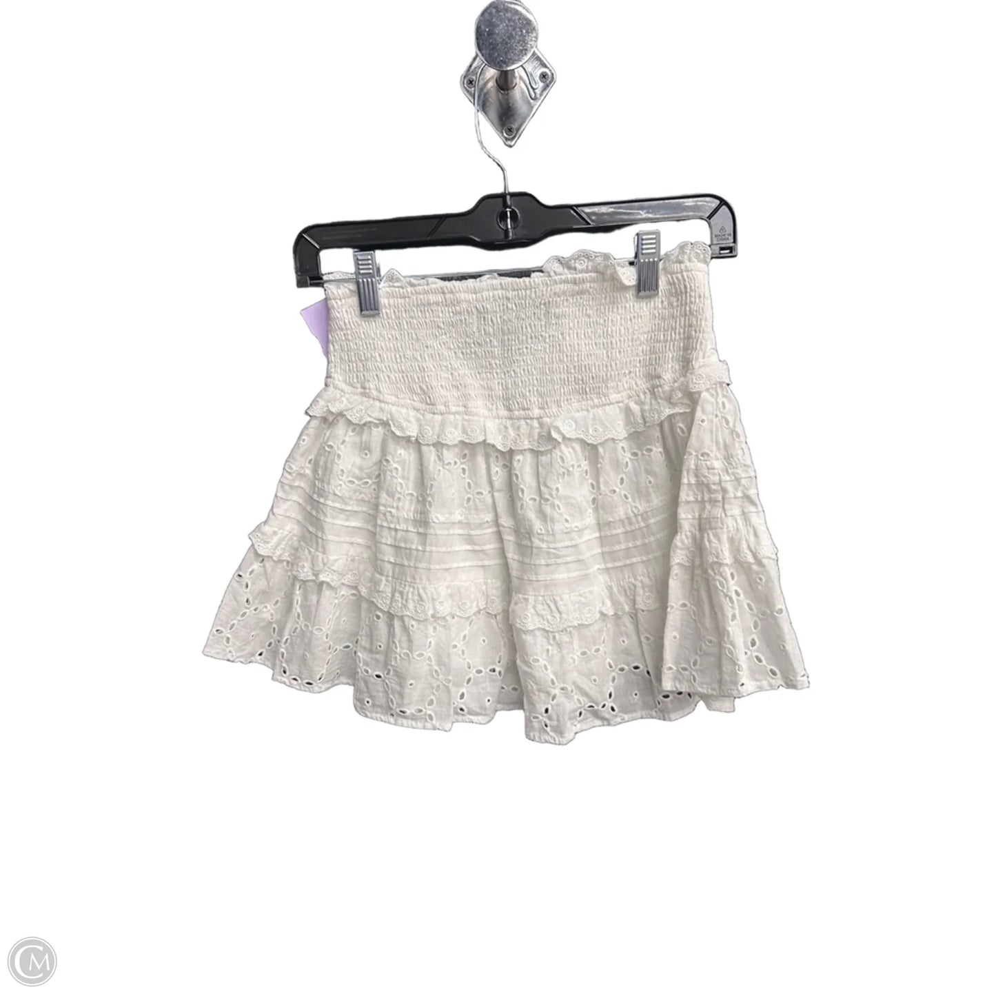 Skirt Mini & Short By Clothes Mentor In White, Size: S