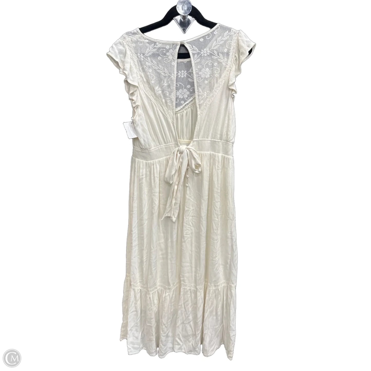 Dress Casual Maxi By In Loom In Cream, Size: M