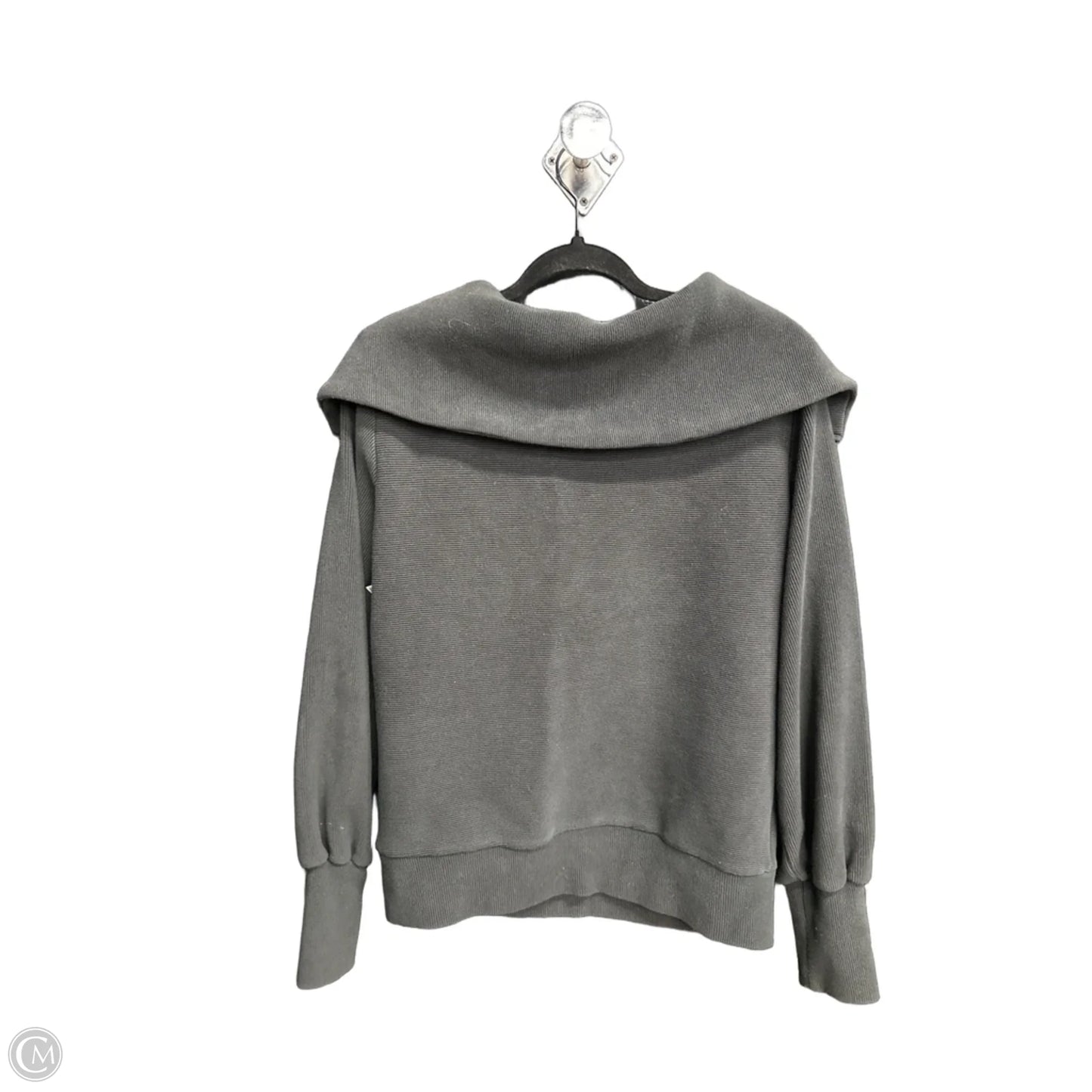 Sweatshirt Collar By Varley In Grey, Size: S