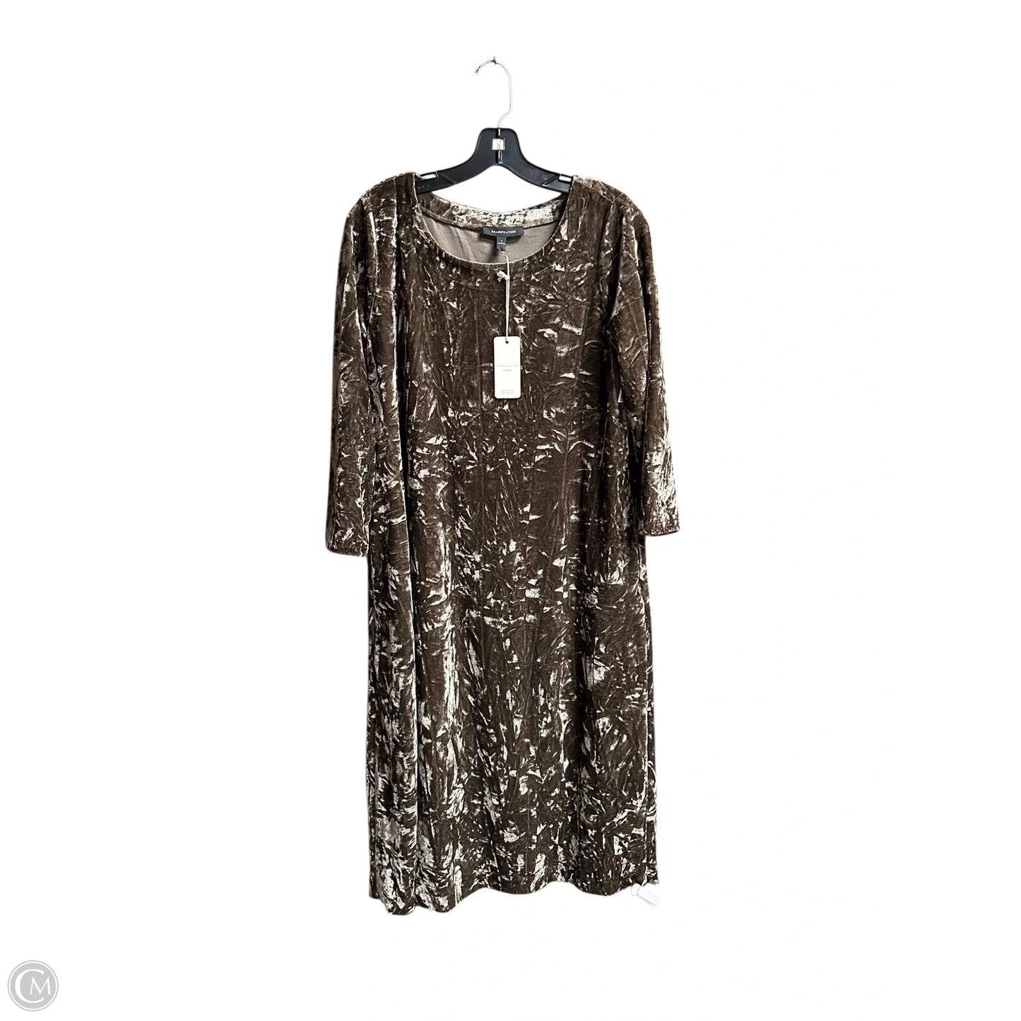 Dress Casual Midi By Clothes Mentor In Brown, Size: S