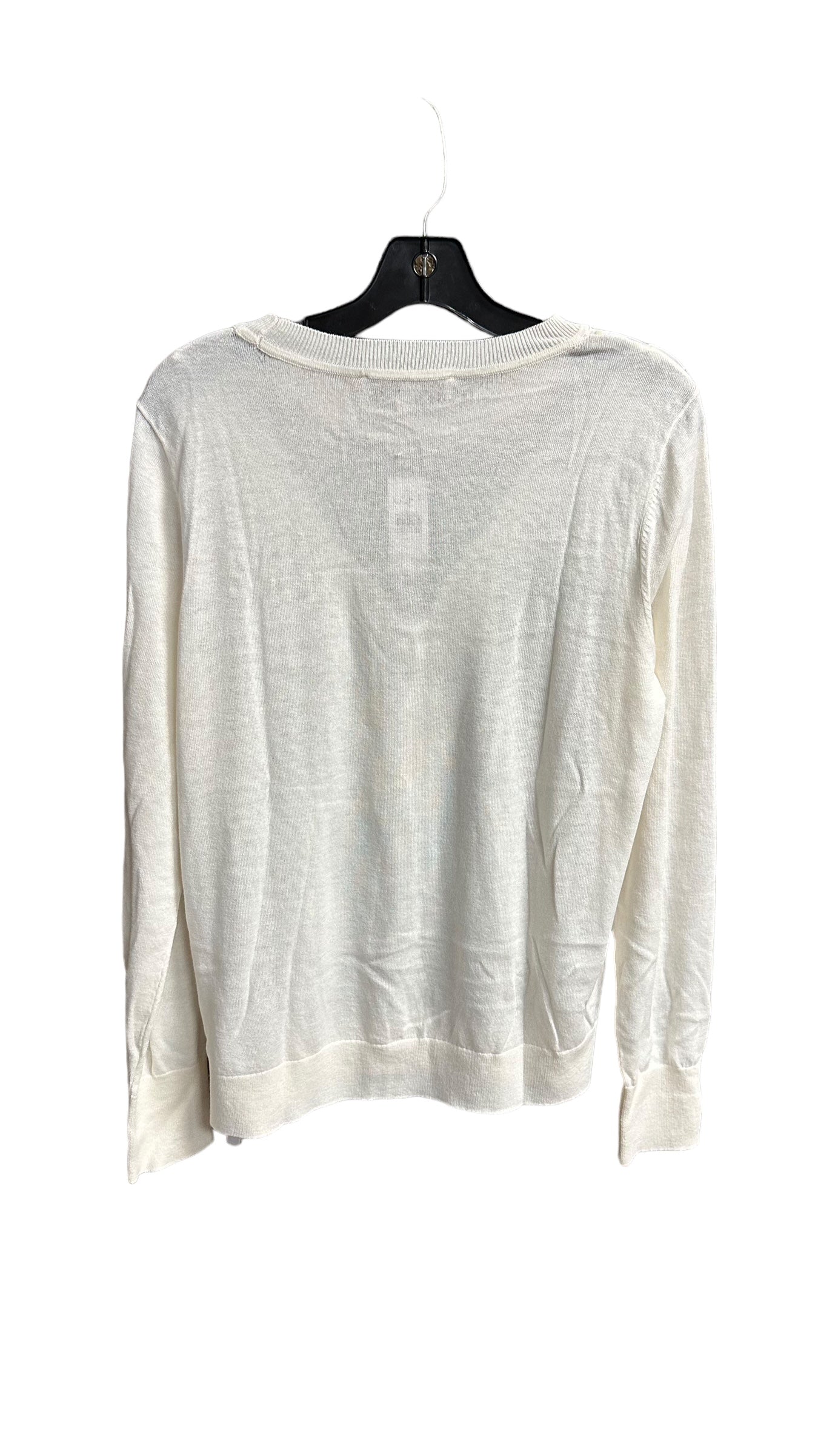 Top Long Sleeve By Loft In Ivory, Size: L