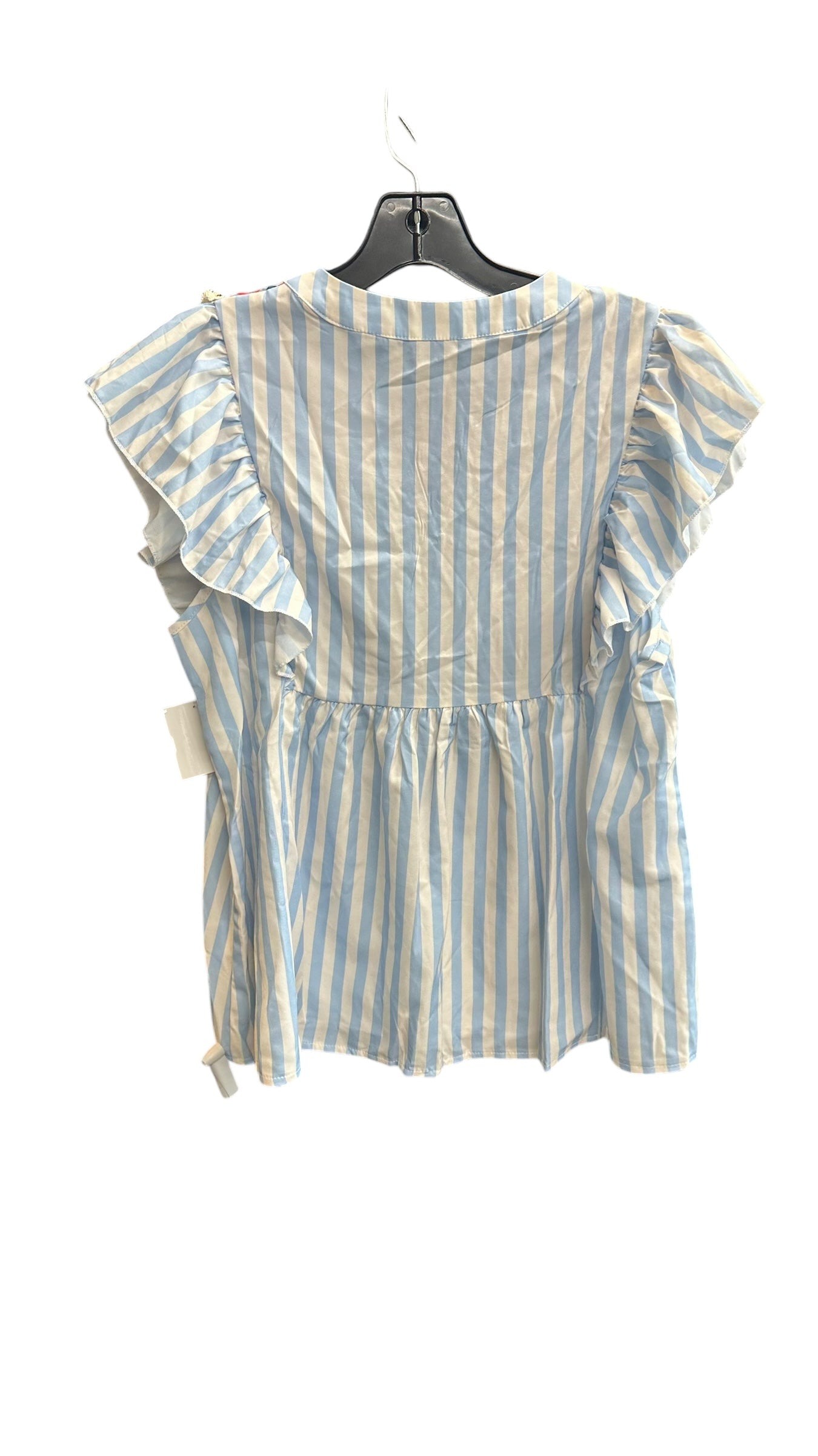 Top Short Sleeve By Clothes Mentor In Striped Pattern, Size: M