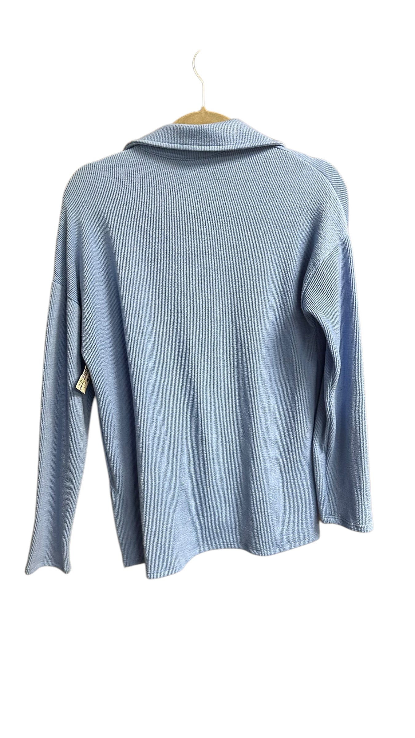 Blouse Long Sleeve By Clothes Mentor In Blue, Size: S