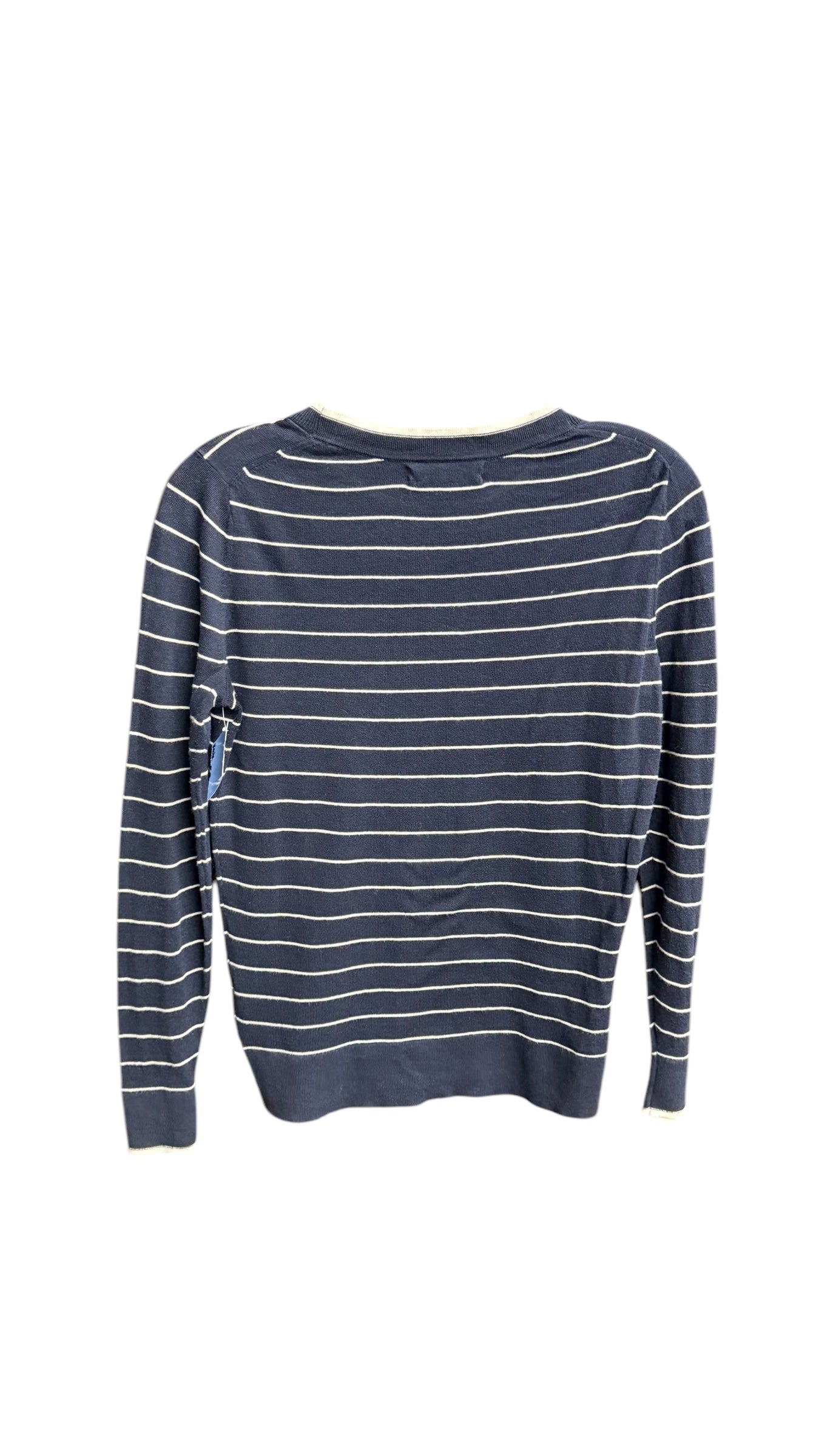 Top Long Sleeve By Banana Republic In Striped Pattern, Size: Xsp