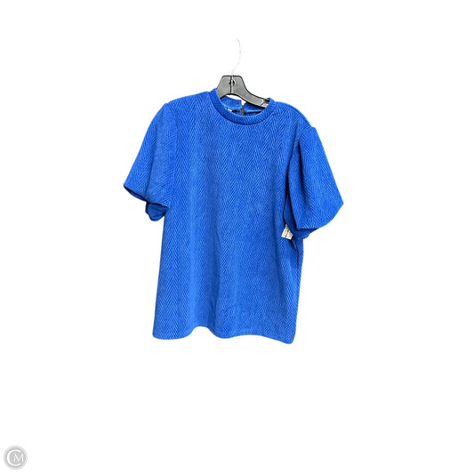 Top Short Sleeve By Clothes Mentor In Blue, Size: Xl