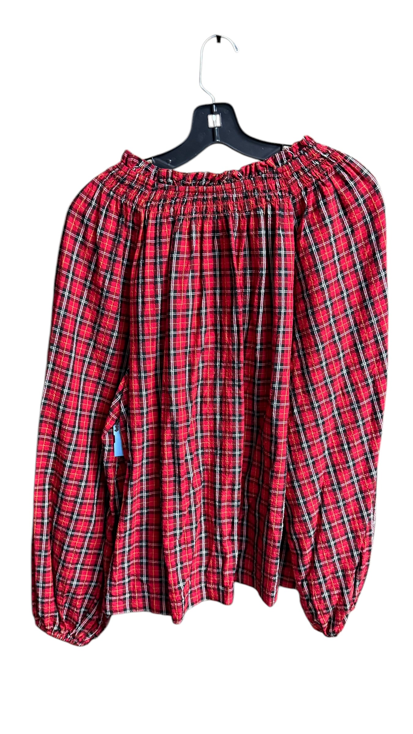 Top Long Sleeve By Old Navy In Checkered Pattern, Size: Xl