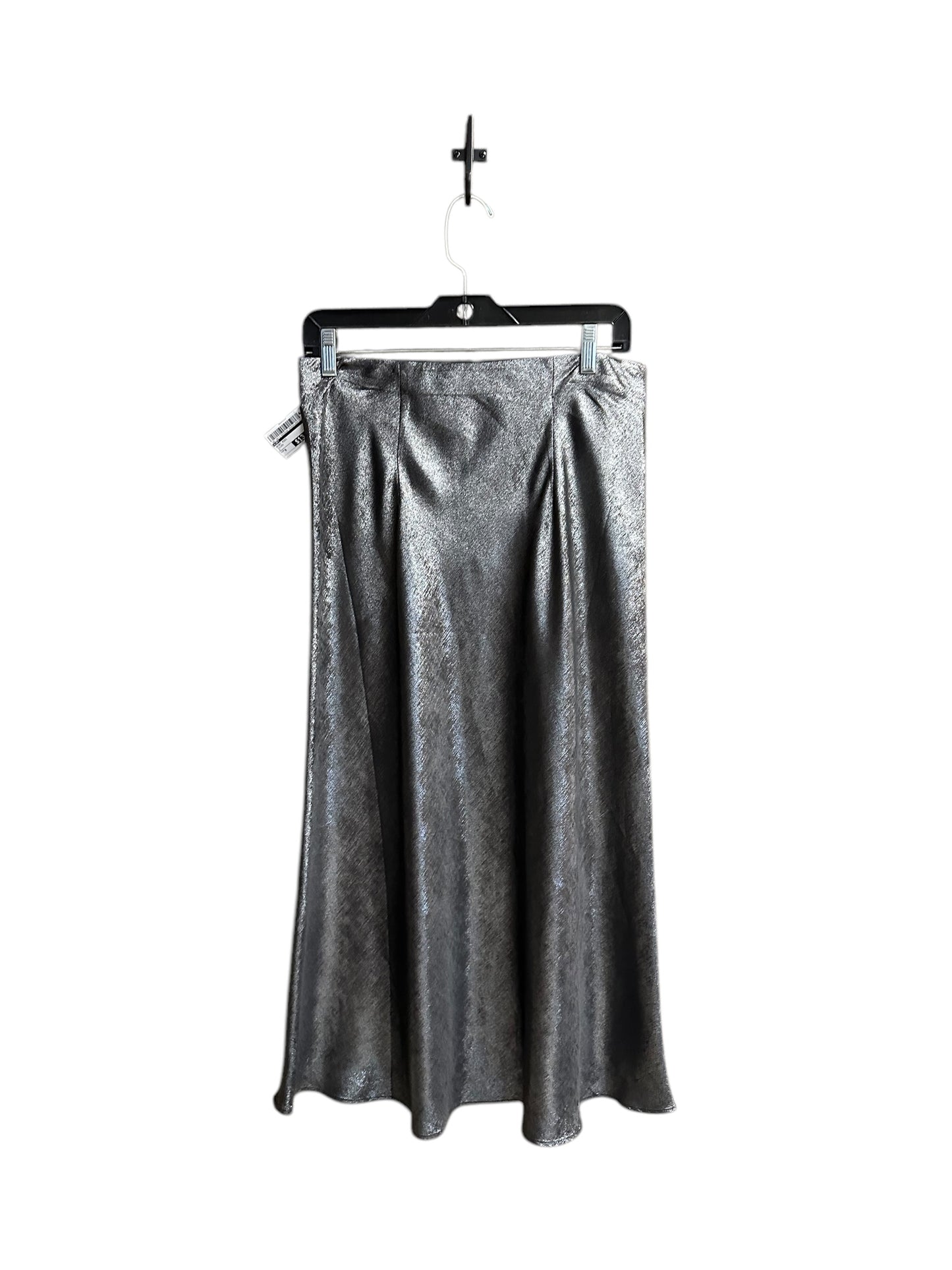 Skirt Midi By Loft In Silver, Size: 6