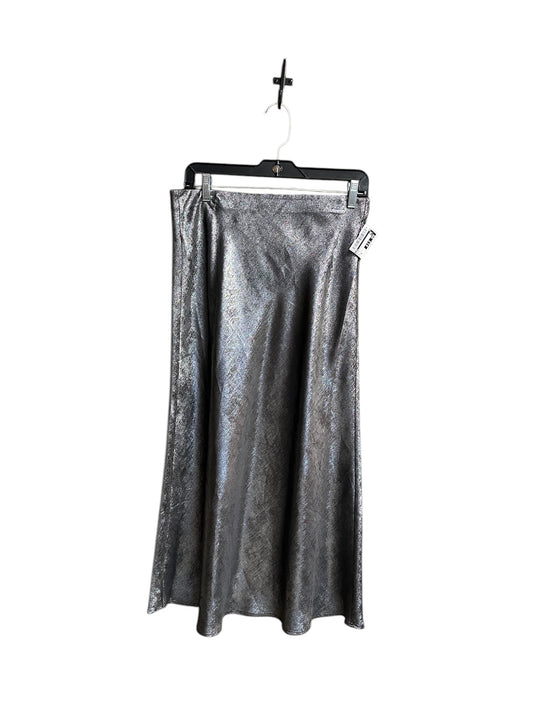 Skirt Midi By Loft In Silver, Size: 6