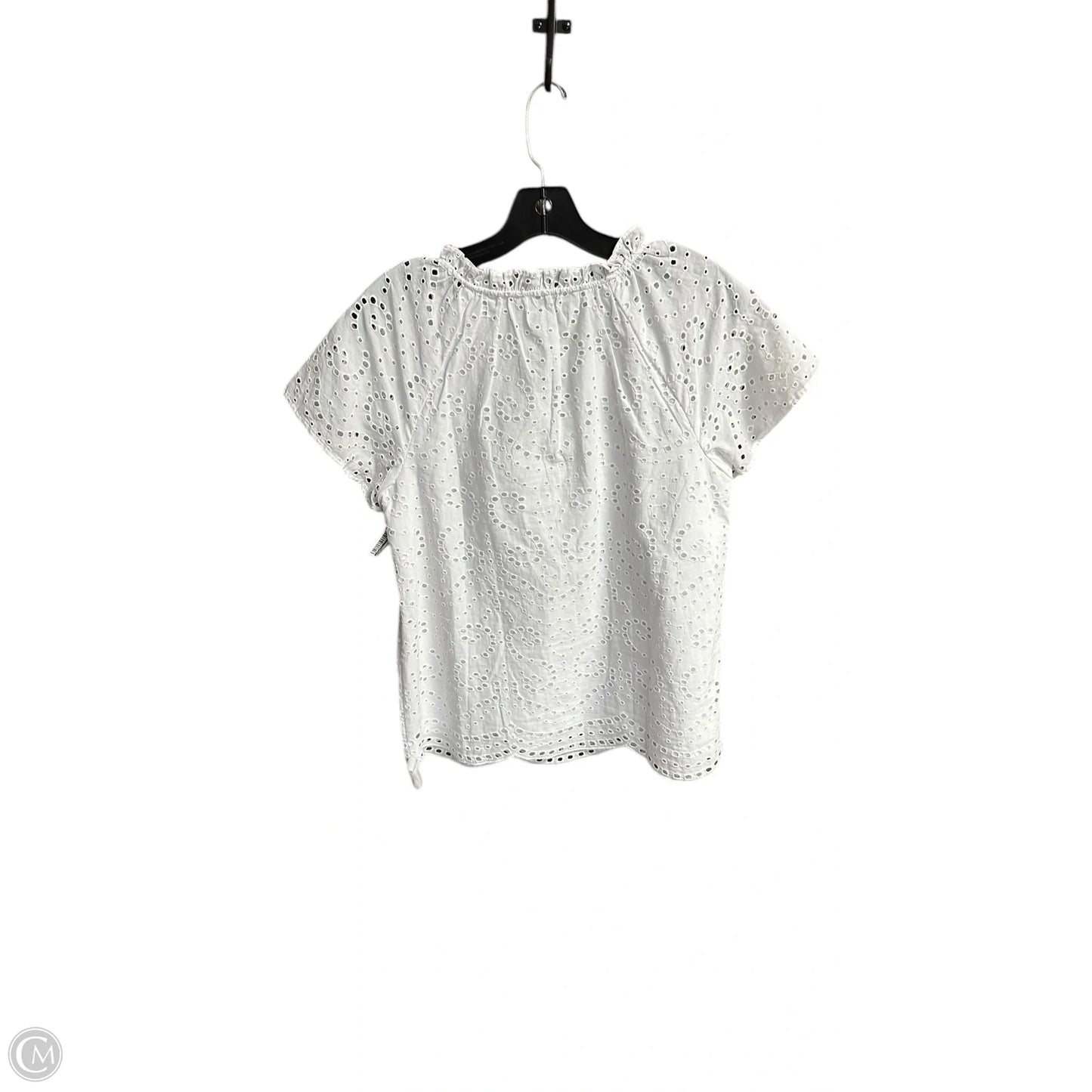 Top Short Sleeve By Talbots In White, Size: S