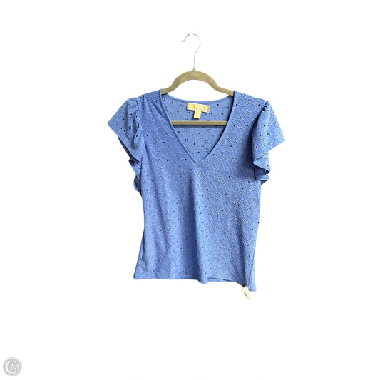 Top Short Sleeve By Michael By Michael Kors In Blue, Size: S