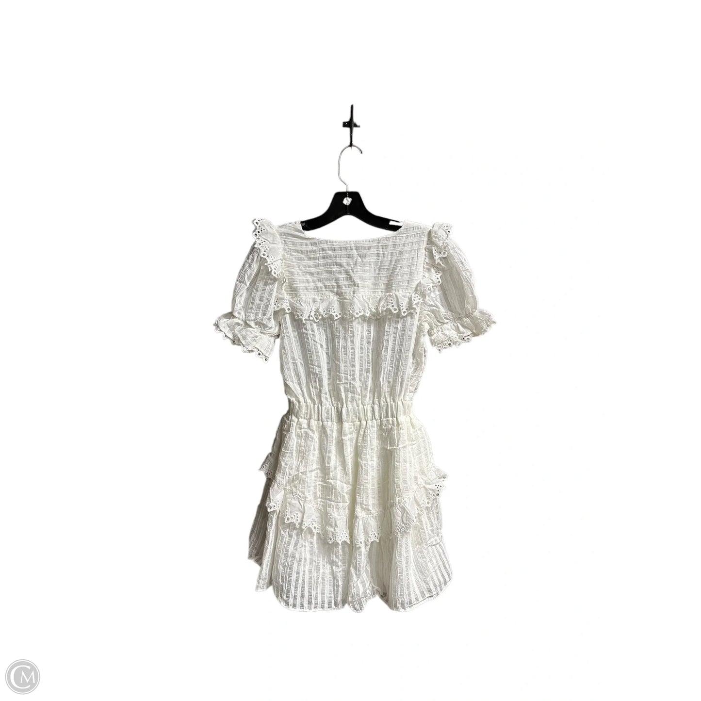 Dress Casual Short By Moon River In White, Size: Xs